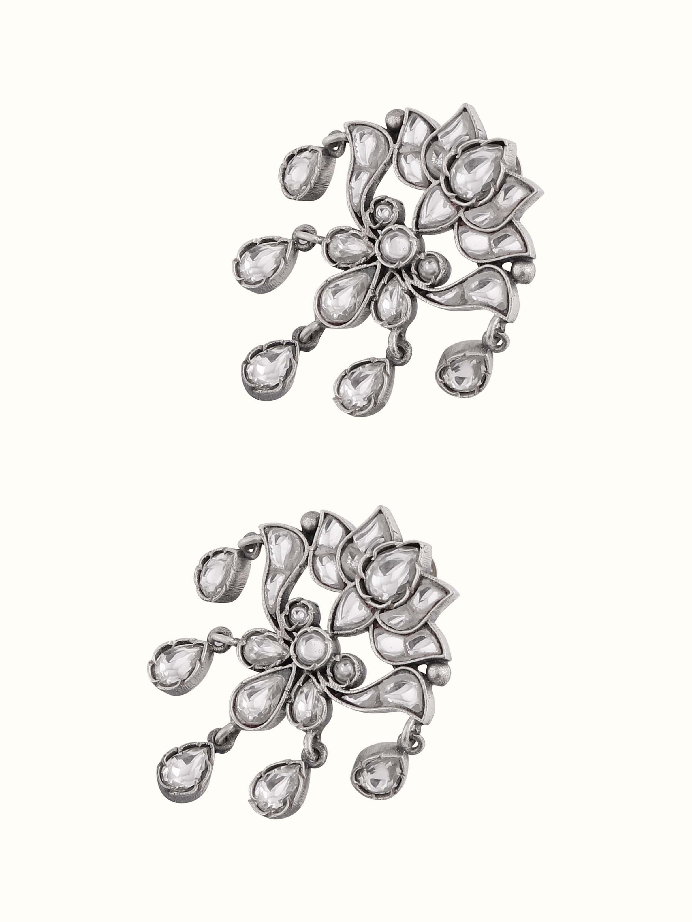 Silver Smithing Drops Earrings