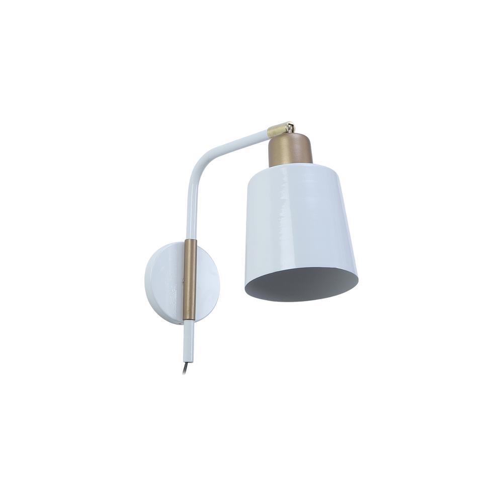 Norell White Metal Wall Light