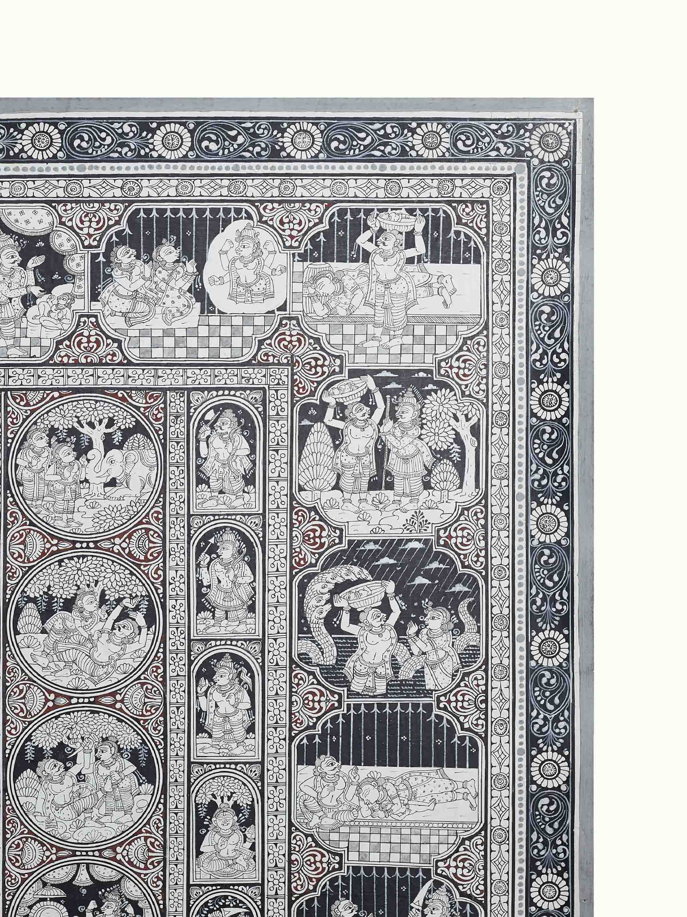 Krishna Story Patachitra Painting