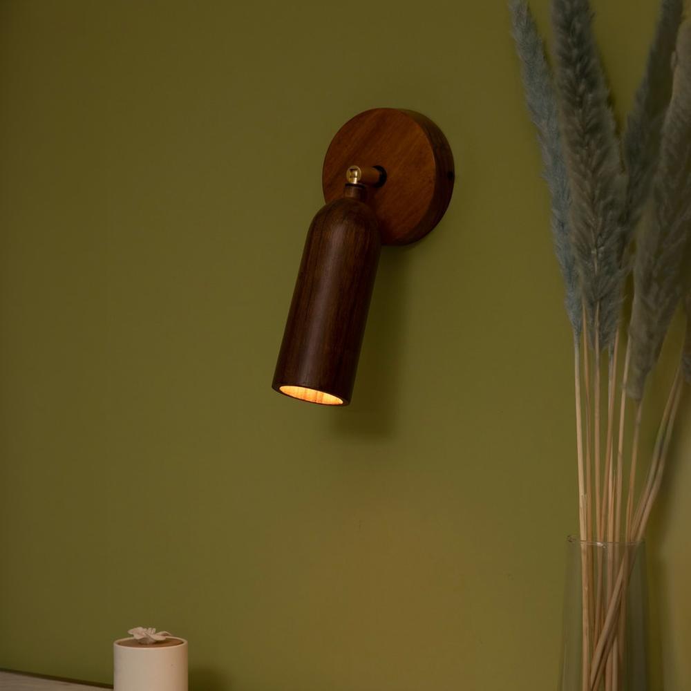 Bedside Wooden Wall Sconce
