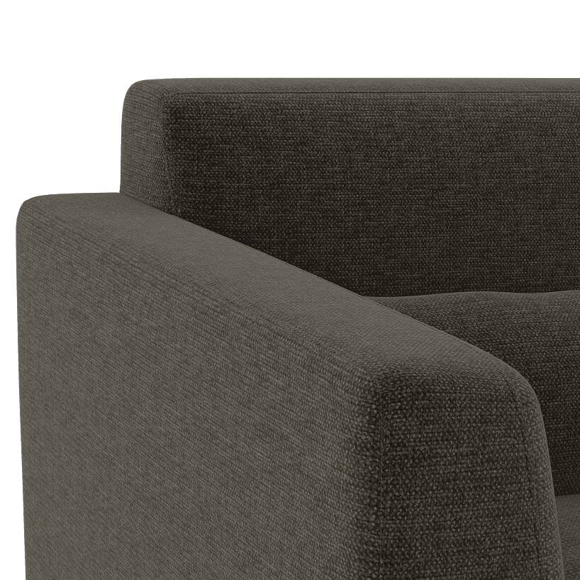 Lewis Sofa Set (Colour : Smoke Grey, Cushion : Soft, Seater : 3+2+1)