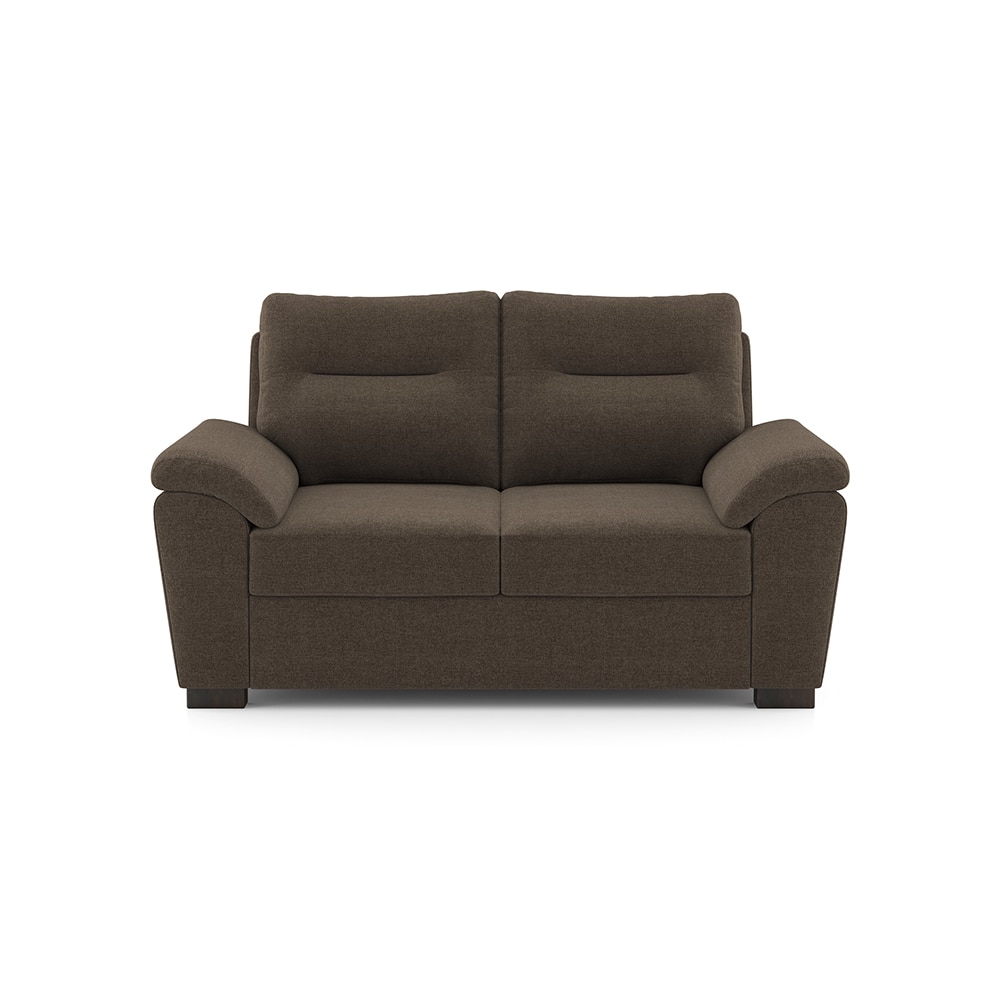 Adelaide Essential 2 Seater Fabric Sofa in Daschund Brown Colour