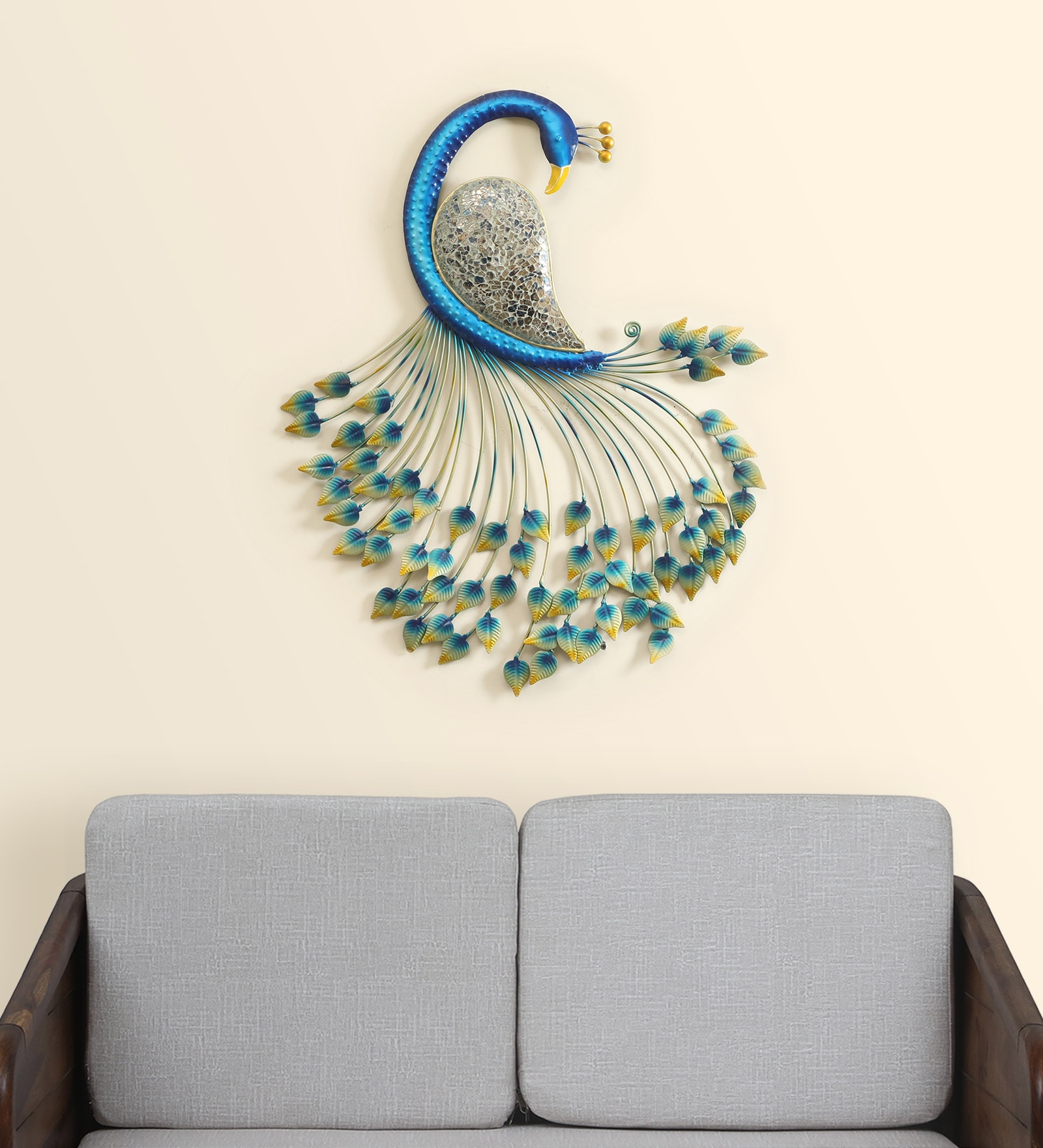 W-ROYAL Abstract Metal Wall Decor in Multicolor Set of 1 - Vedas Exports