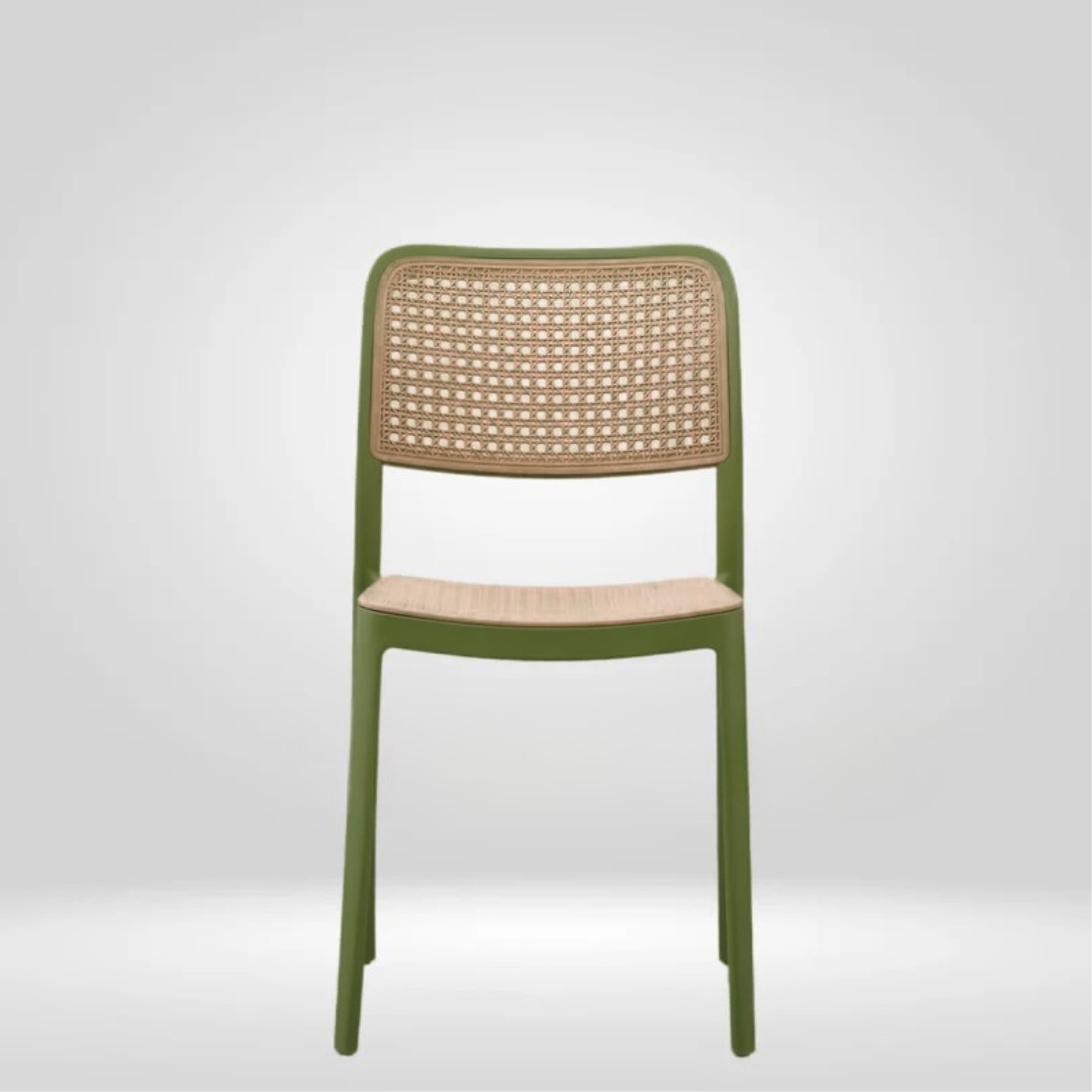 Kepler Brooks Zen Cafeteria Dining Chair in Green Colour - Kepler Brooks