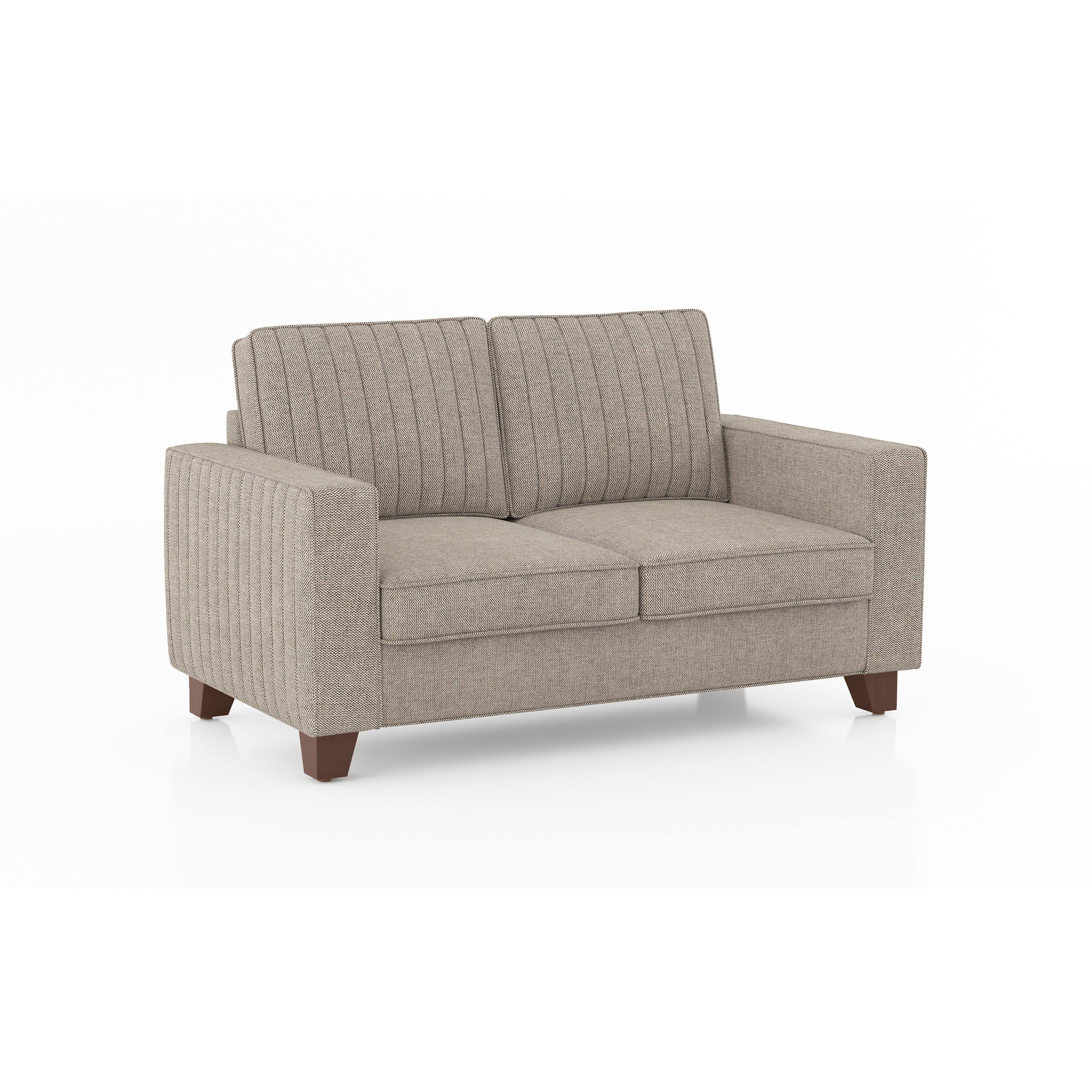 Apollo Neo 2 Seater Fabric Sofa in Mist Brown Colour (Back Height : Regular, Cushion Type : Hard)