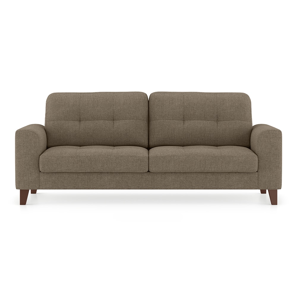 Verona Premium 3 Seater Fabric Sofa in Mist Brown Colour