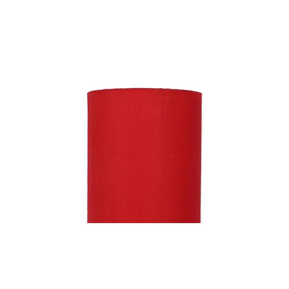 Charlee Red Cotton Shade Floor Lamp
