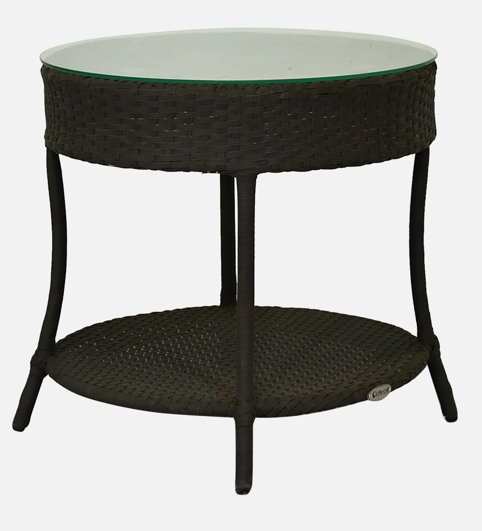 Lismore  Wicker Table And Chair Set In Brown Finish