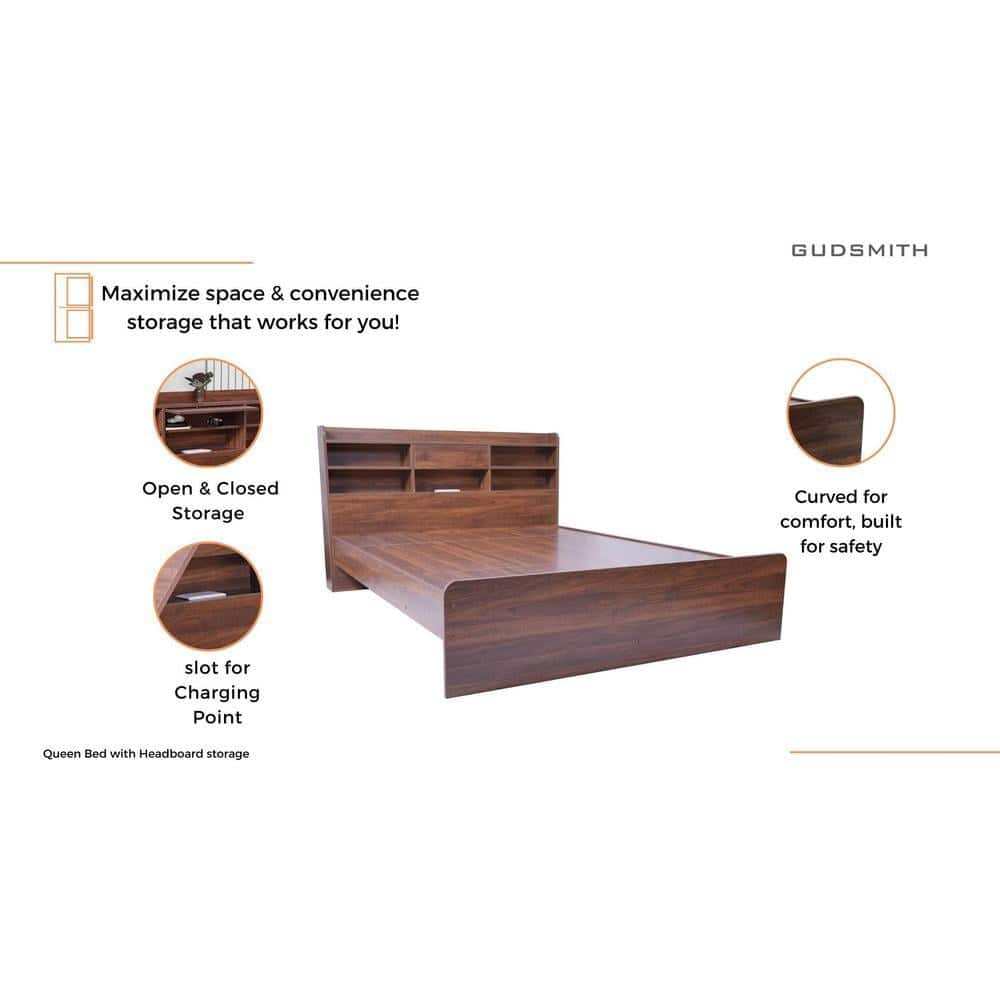 Esmeralda Queen Bed with Headboard