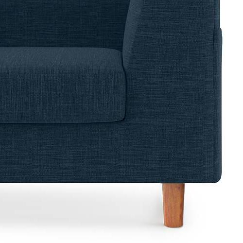 Rubik Premium 2 Seater Fabric Sofa in Indigo Blue Colour