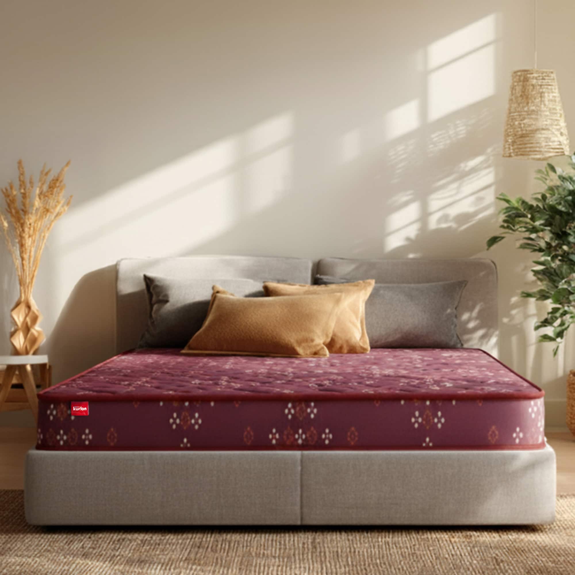 Kurlon Teensy Ortho 4 inch Queen EPE Foam Mattress (L x W: 75 inch x 66 inch) - Kurlon