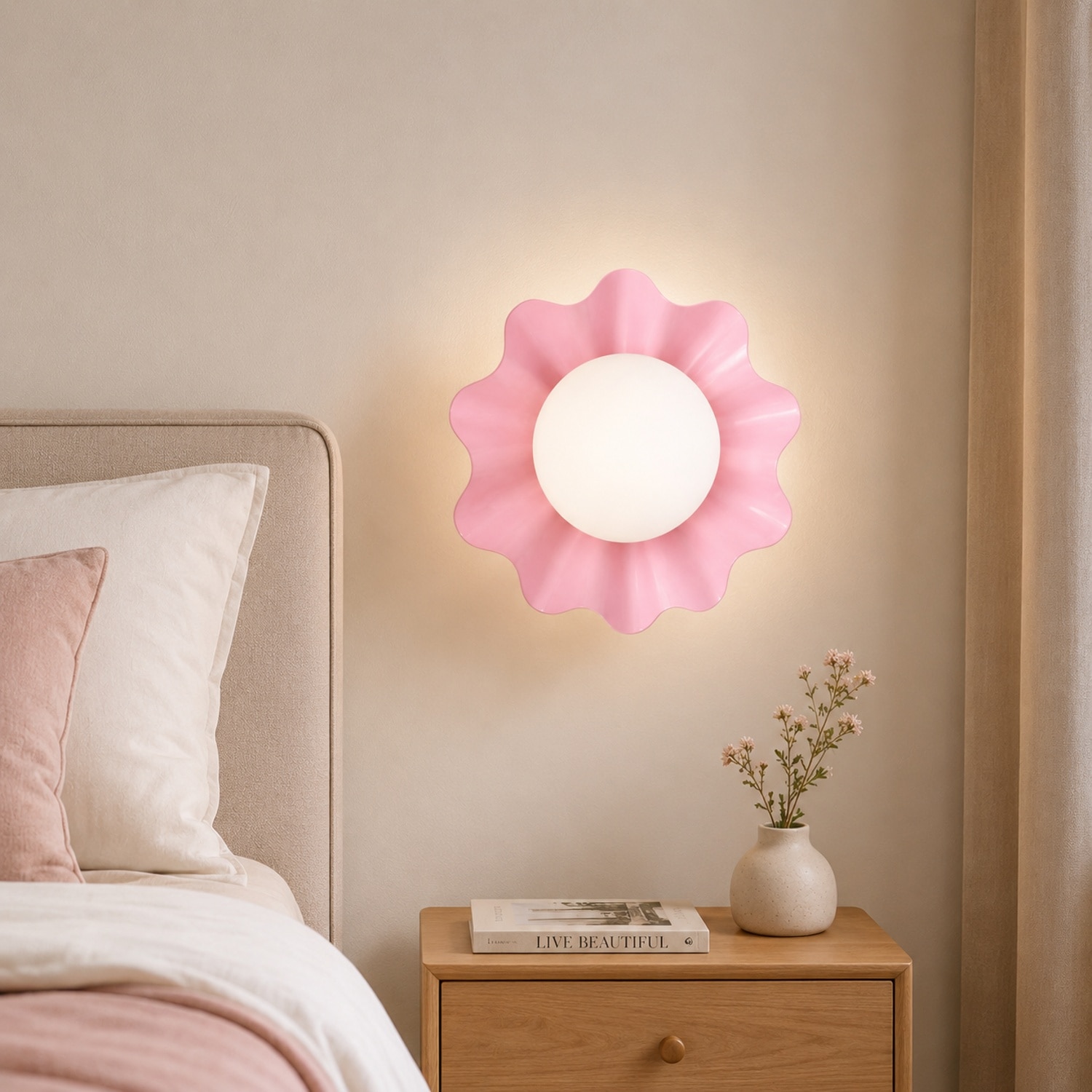 pristine interiors Medium Flower Wall Lamp-picture-22
