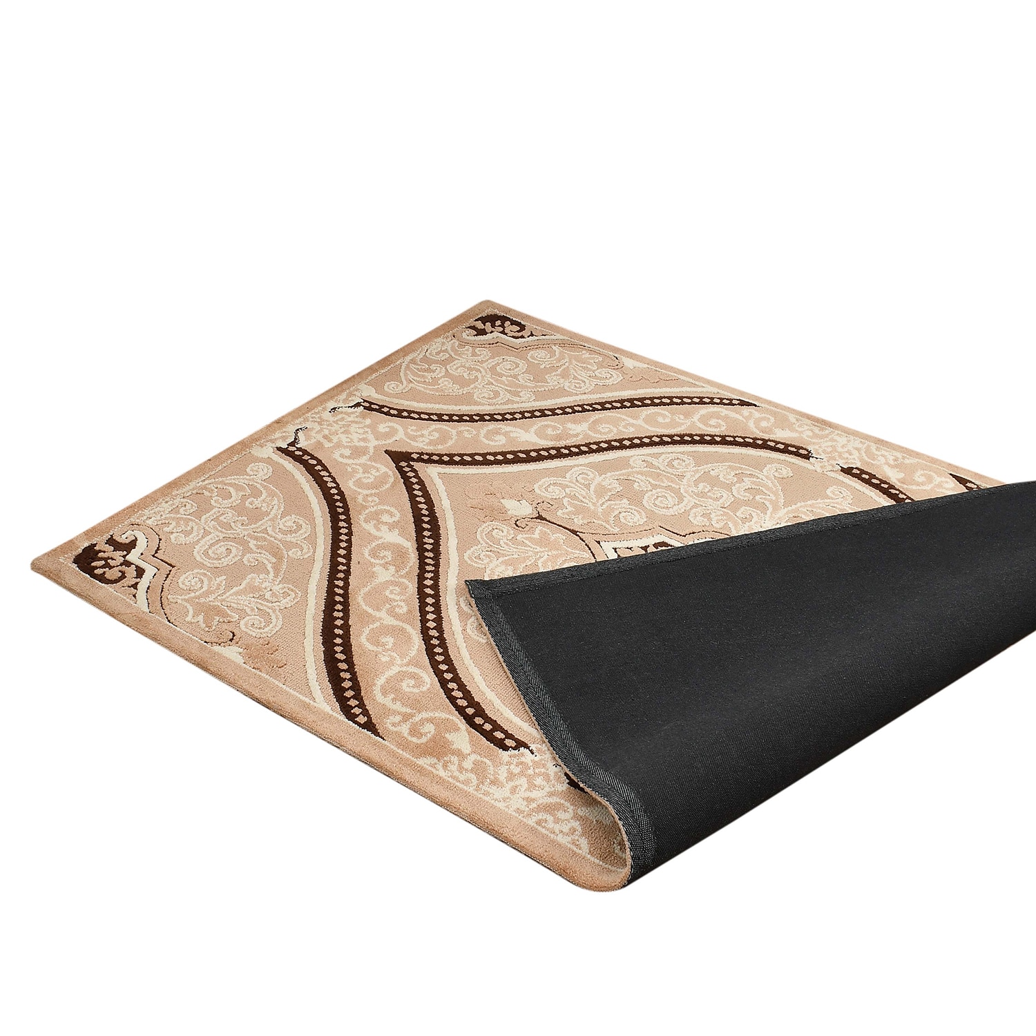 Multicolor Traditional Machine Made Polyester 6 X 9 Feet Carpet