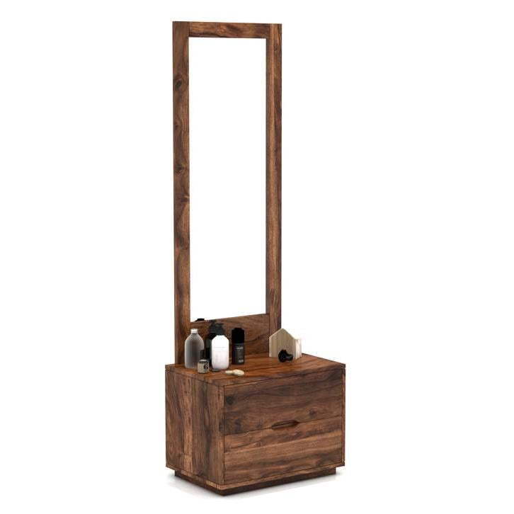 Zephyr Solid Wood Dressing Table in Teak Finish