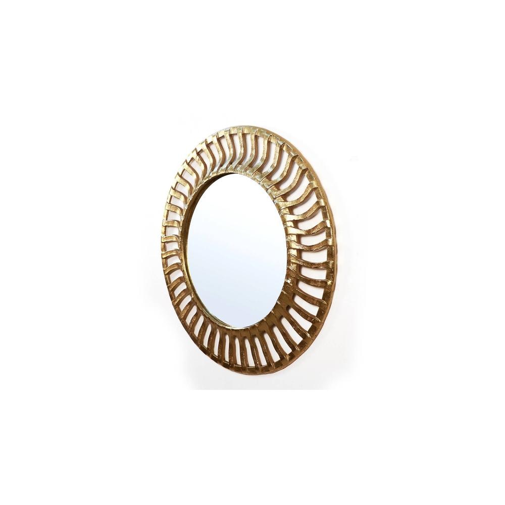 Gold Steel Wall Mirror
