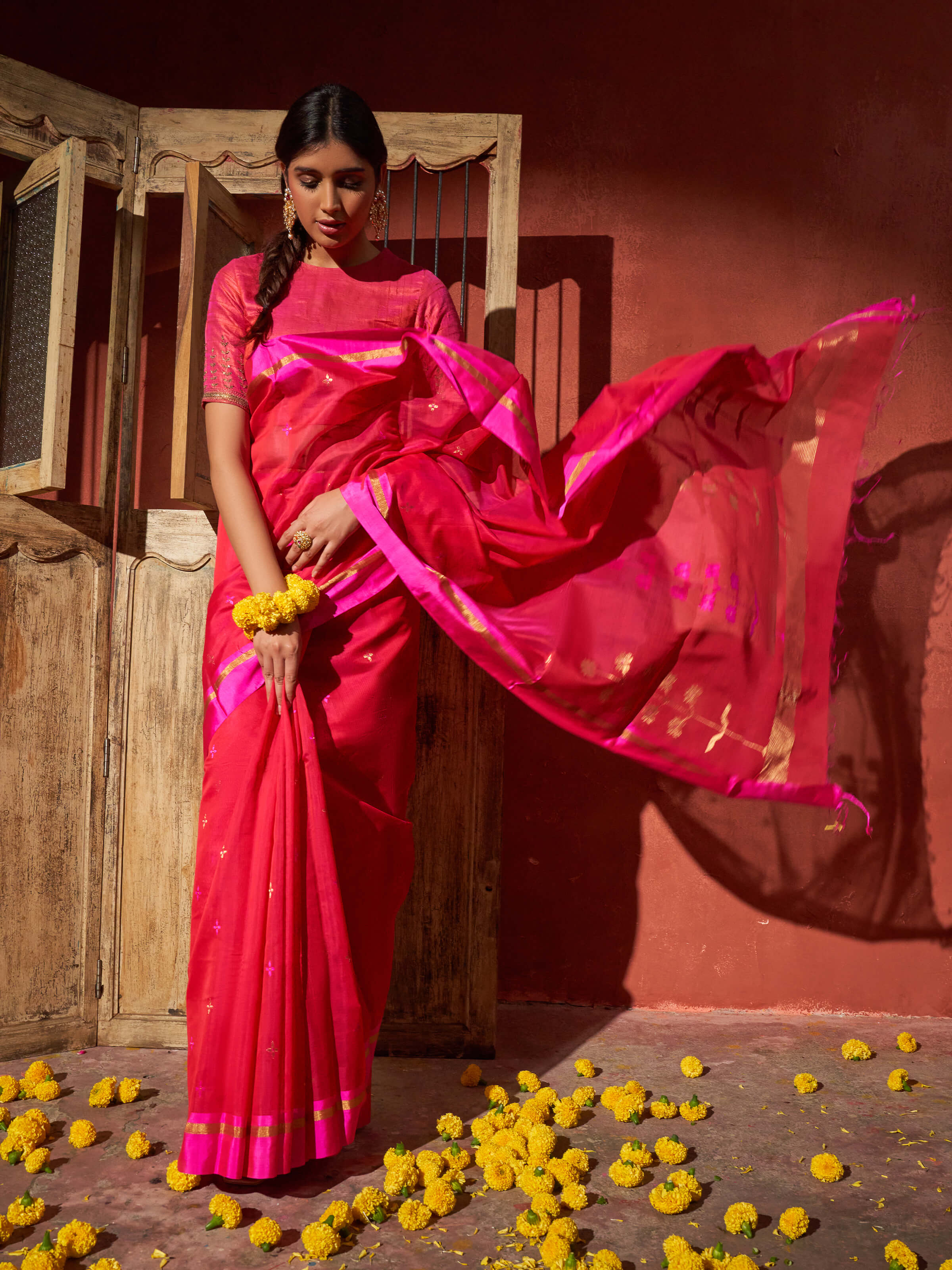 Angled view showing weave and texture