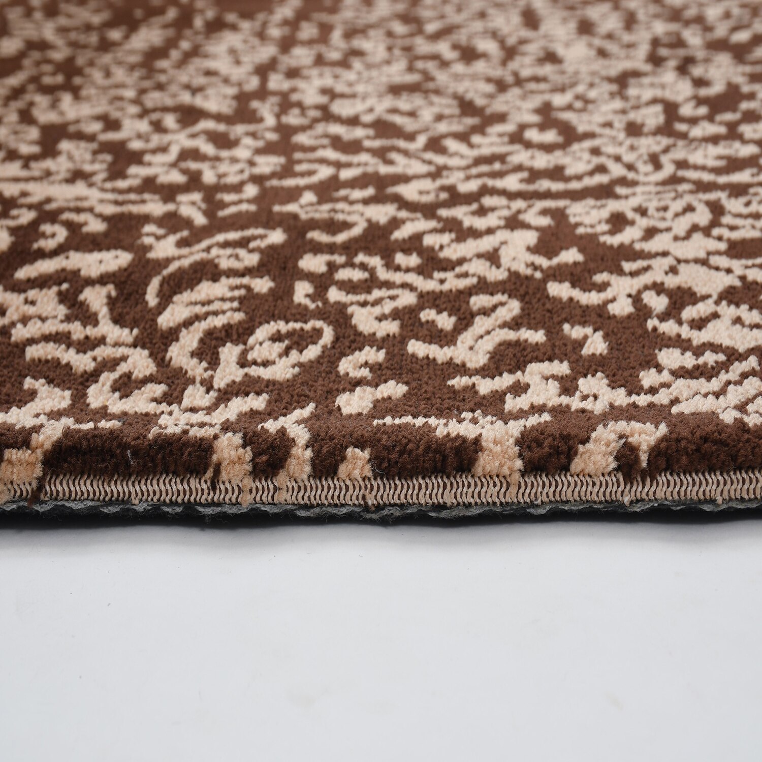 Multicolor Abstract Machine Made Polyester 4 X 6 Feet Carpet