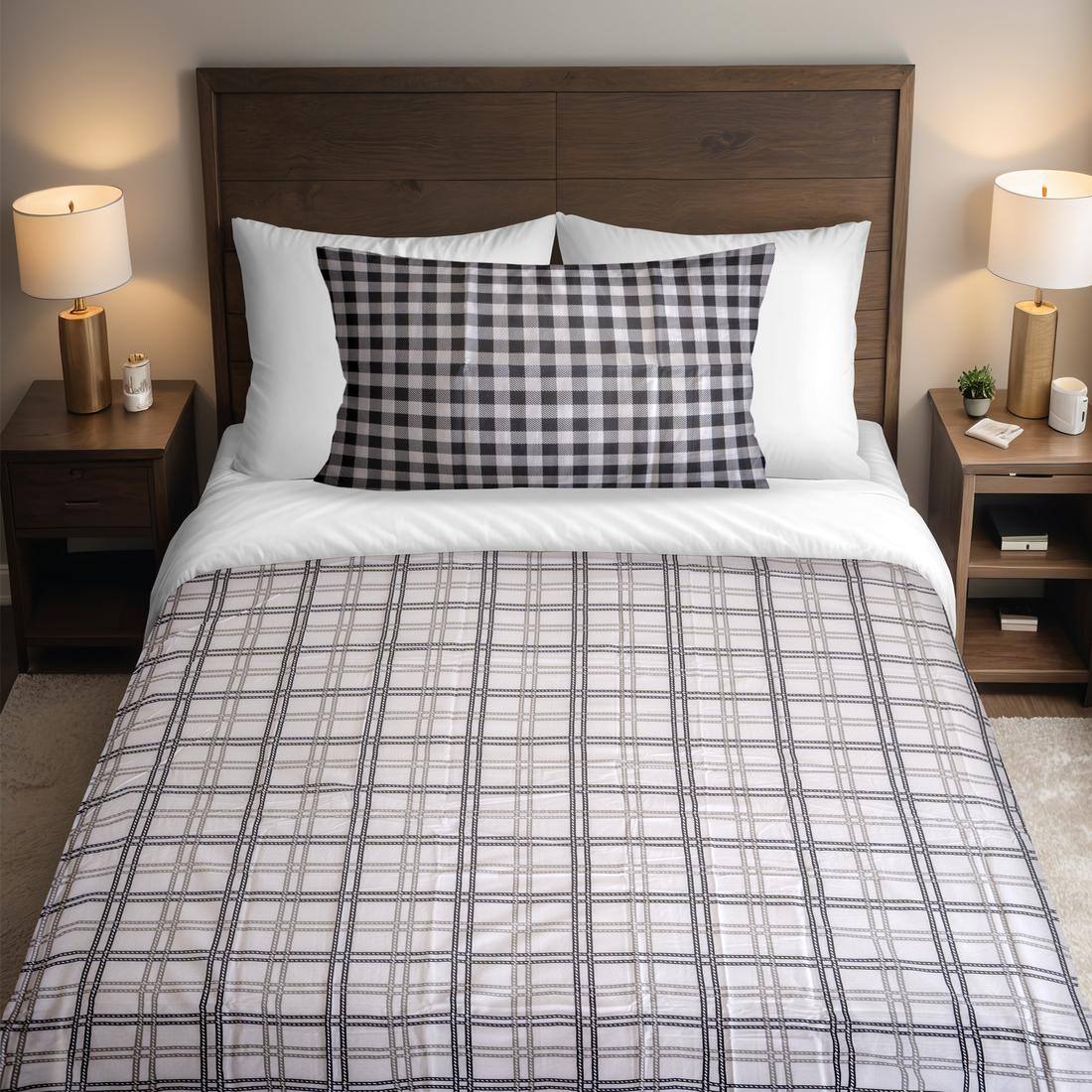 Threads Silky Touch Premium Super King Size Flat Bedsheet 274 x 274 cms