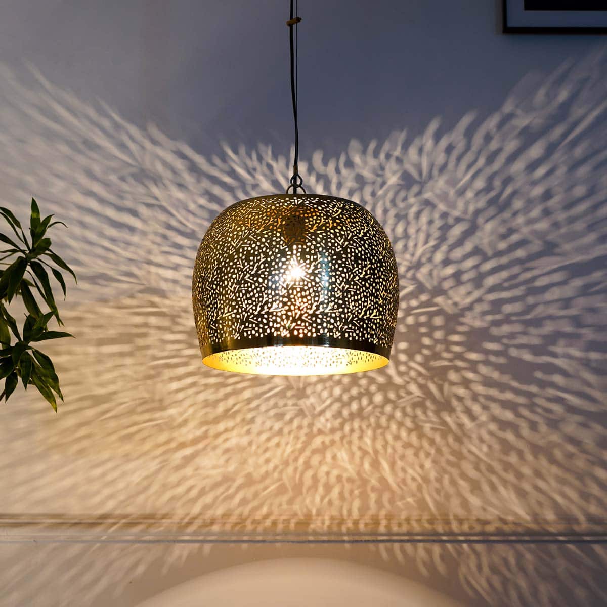 Hamisphere Etching Metal Pendant Light