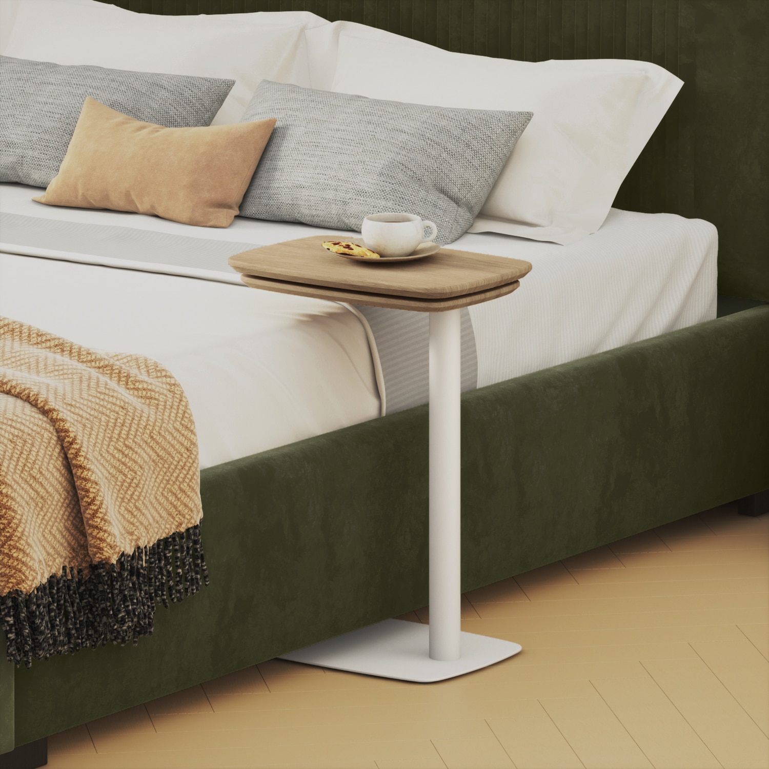 Otis C Table In White And Oak Finish