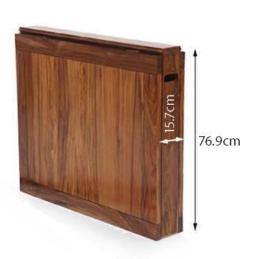 Danton 3 To 6 Folding Dining Table In Teak Finish