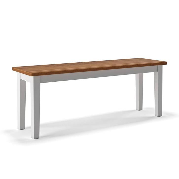 Diner Solid Wood Dining Bench In Golden Oak Finish