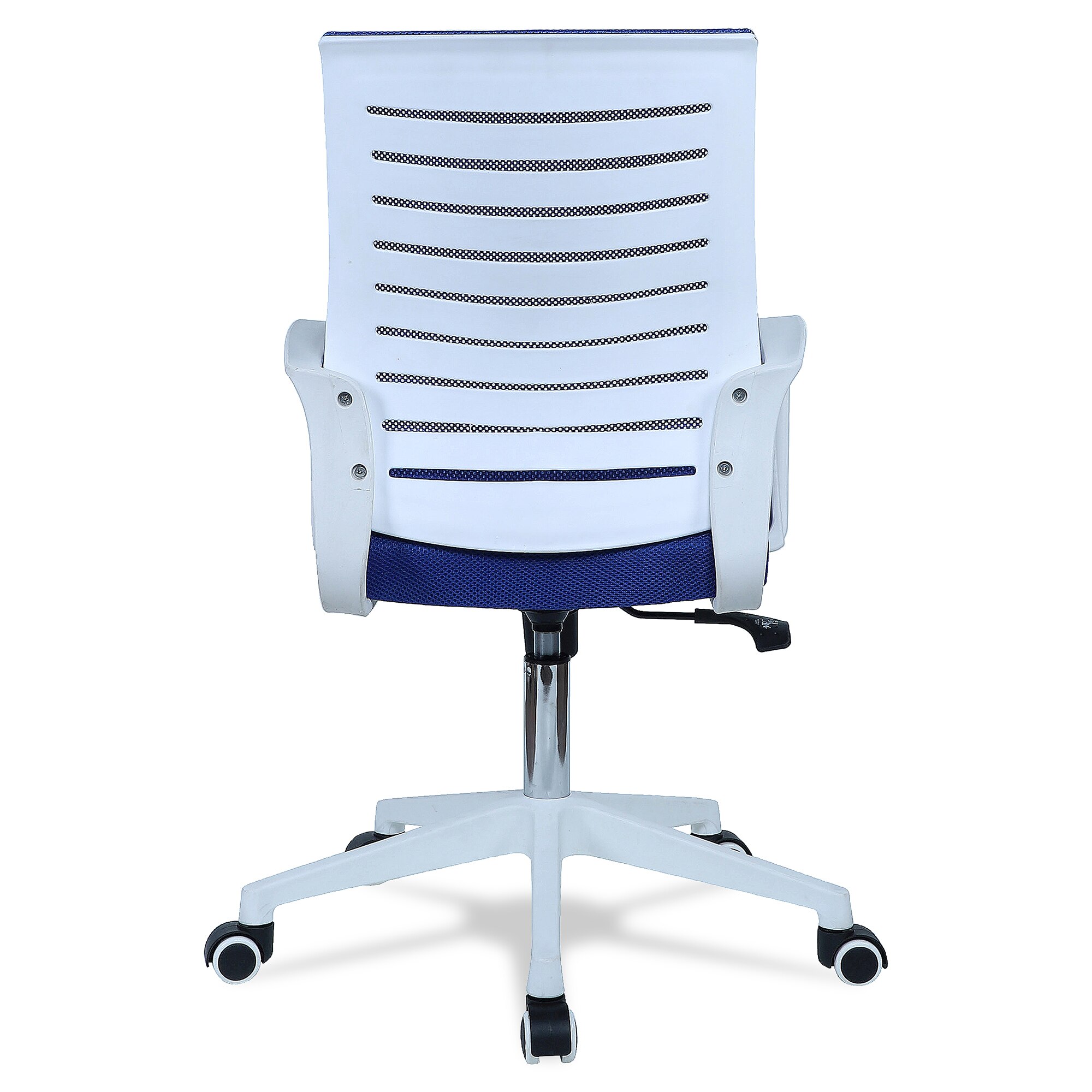 Mmarveal Mid Back Ergonomic Chair in Blue Colour