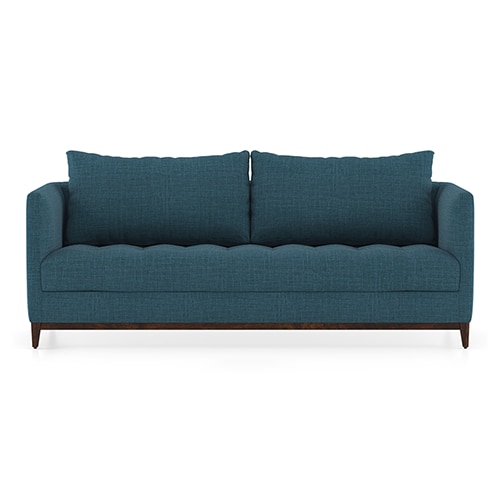 Florence Luxe 3 Seater Fabric Sofa in Colonial Blue Colour