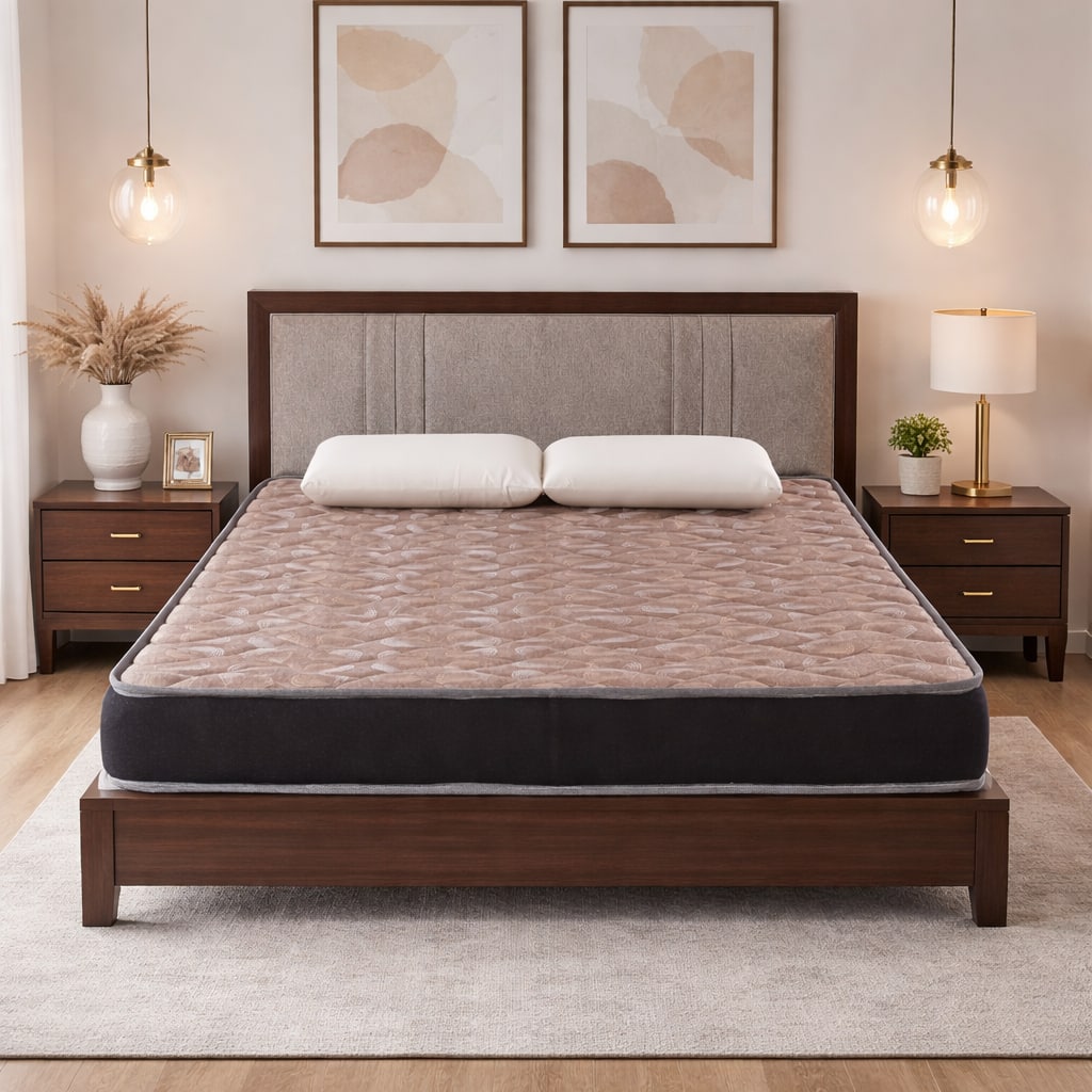 Repose Mattrix Affordable Bonnell Spring Mattress (L x W: 75 inch x 36 inch, Thickness 6 Inches )