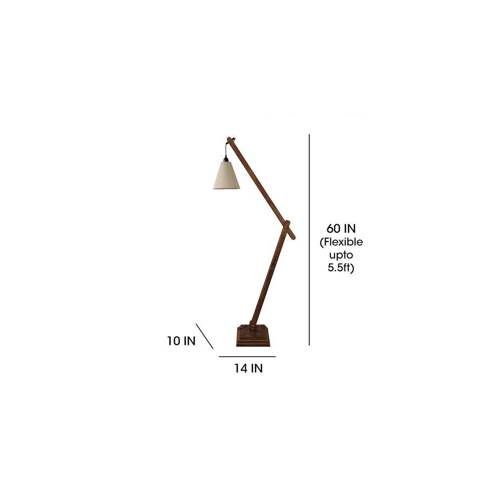 Fisher Beige Jute Floor Lamp with Beige Jute Base