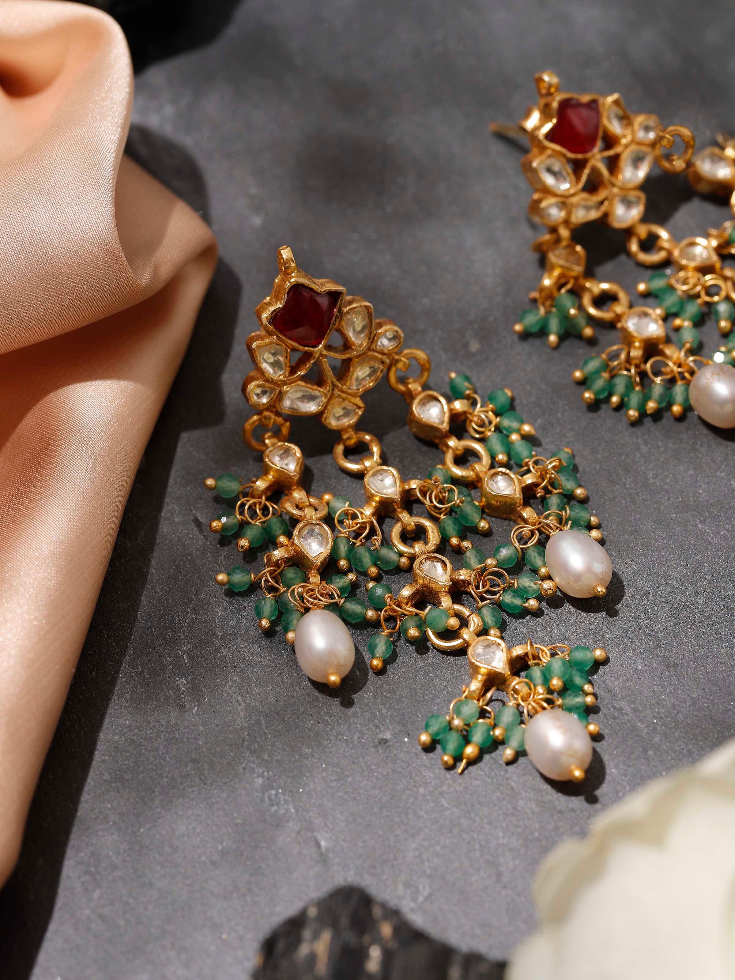 Silver Smithing Drops Earrings