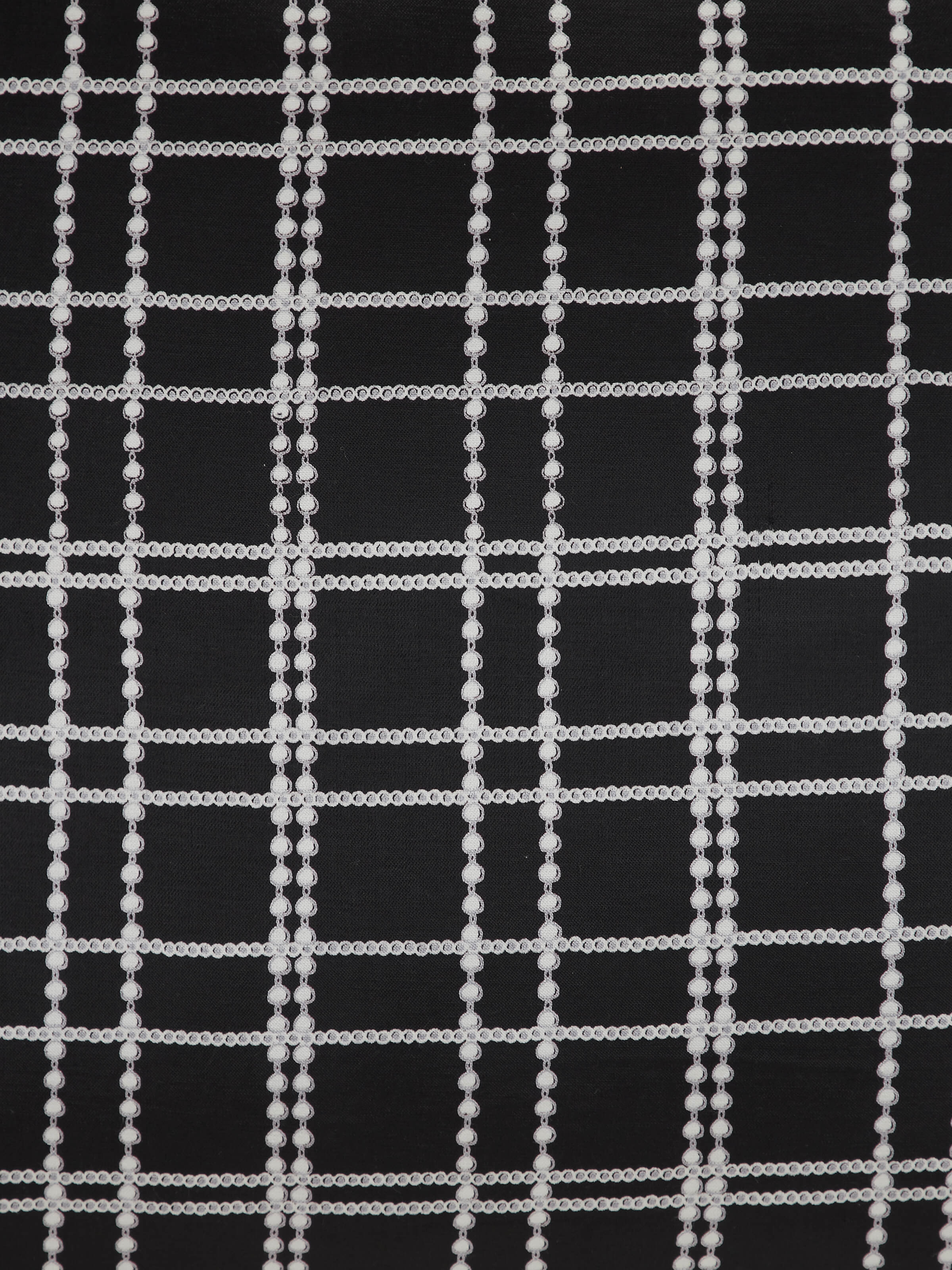 Rambagh Black Checks Cotton Blend Sanganeri Hand Block Printed Cushion Cover