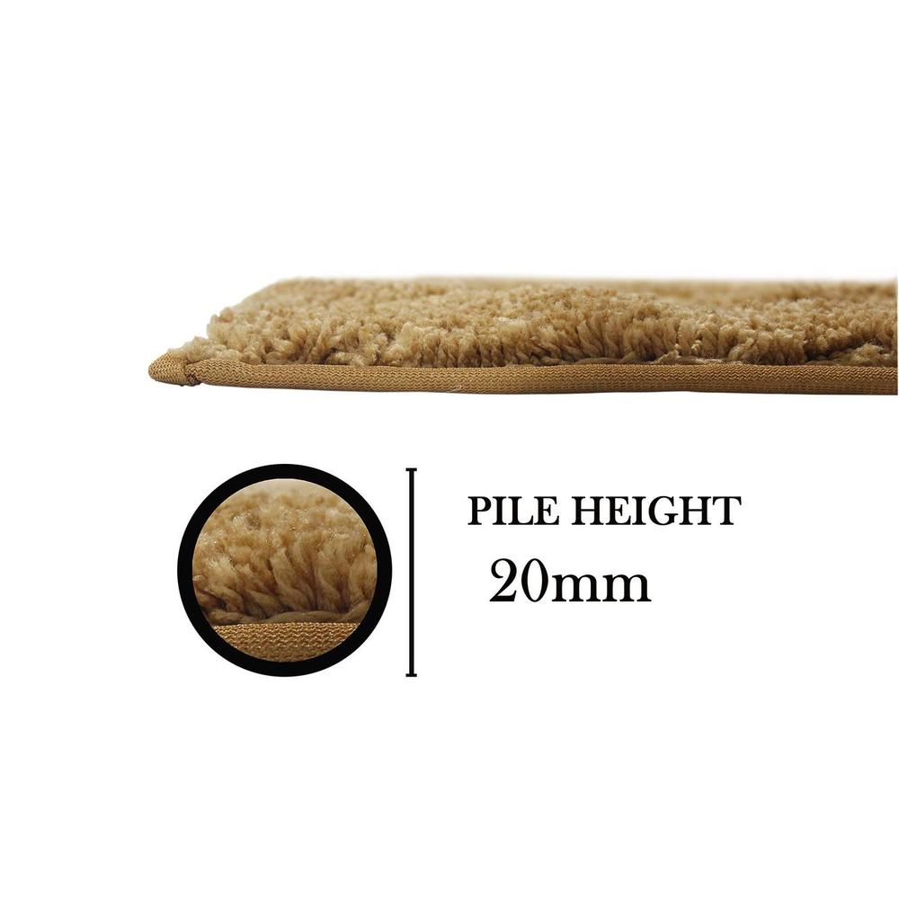 Mercy Gold Solid Natural Fiber 24x16 inches Anti-Skid Bath Mat