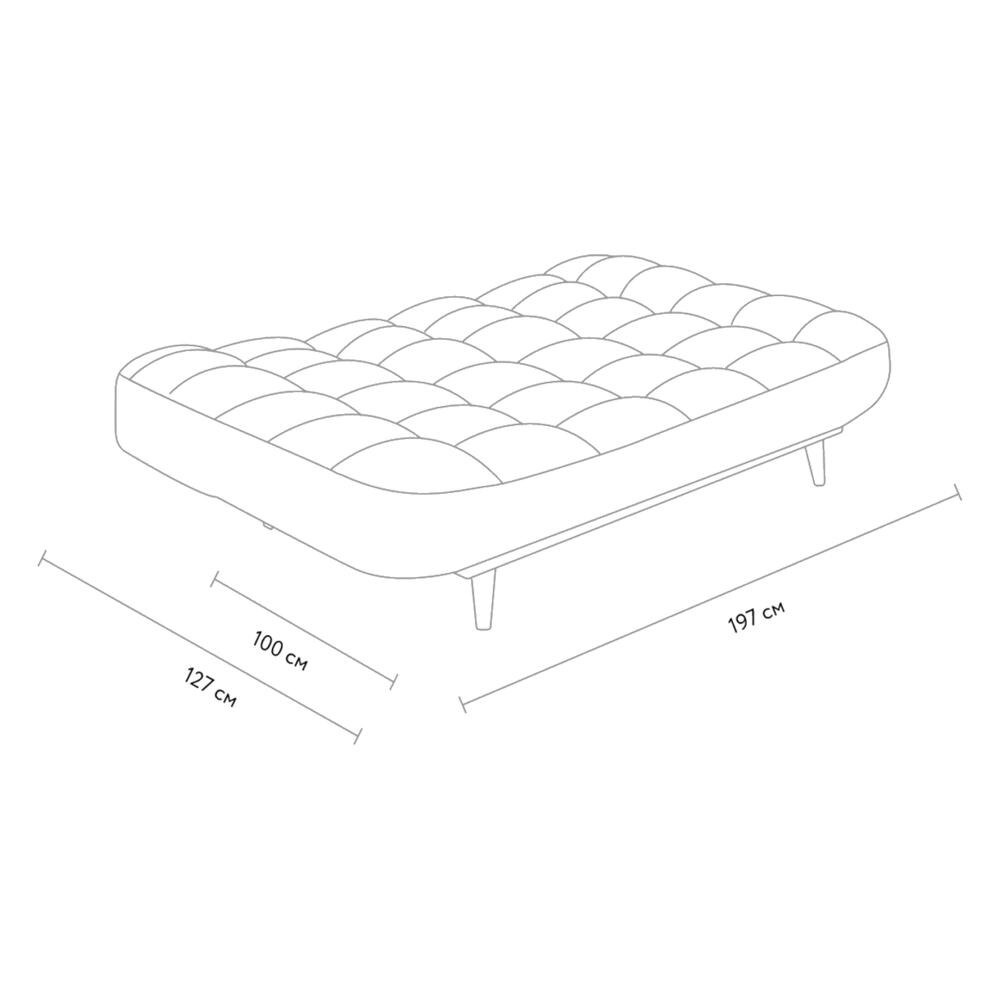 Bonnes 3 Seater Sofa Cum Bed In Grey Color
