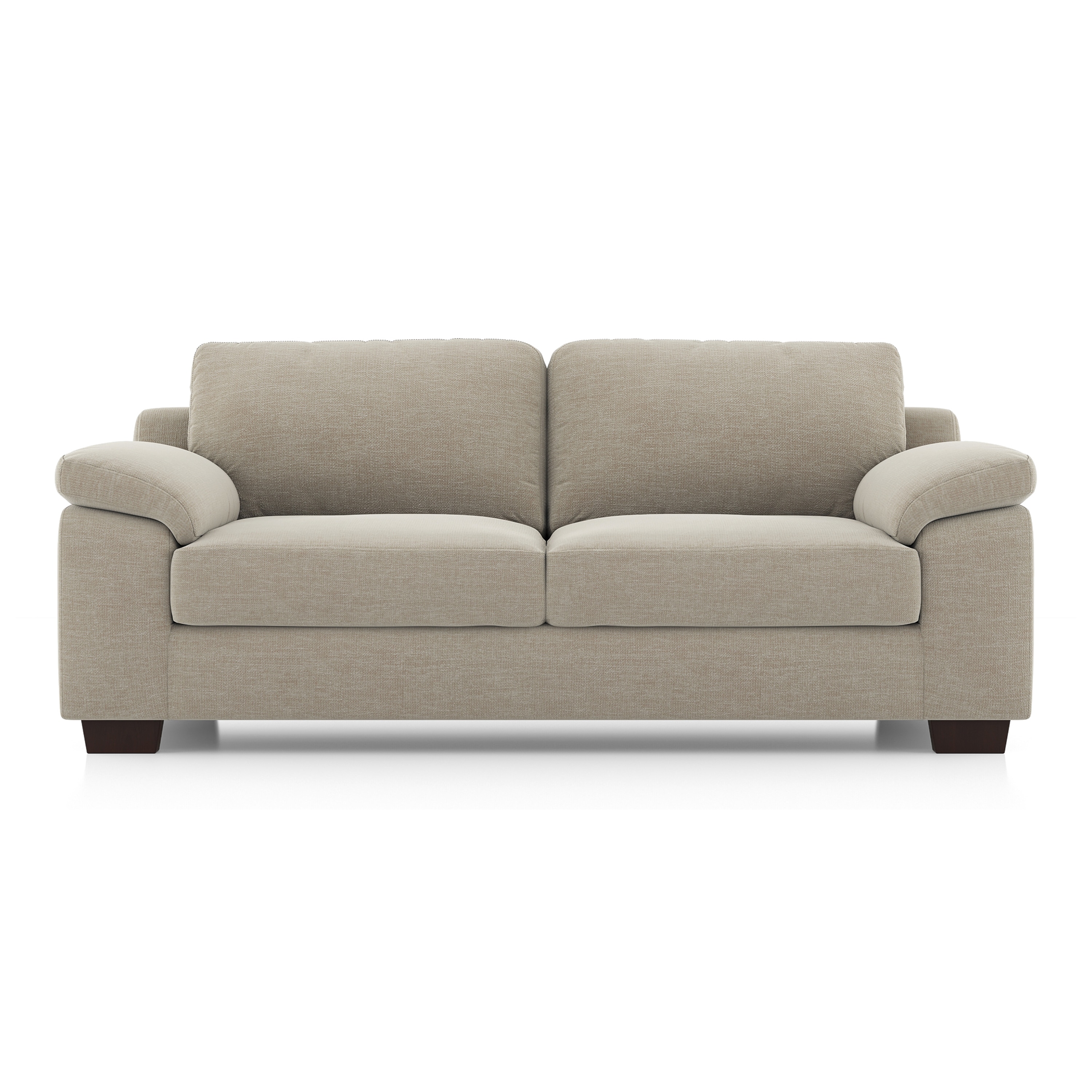 Esquel Essential 3 Seater Fabric Sofa In Oyster Beige