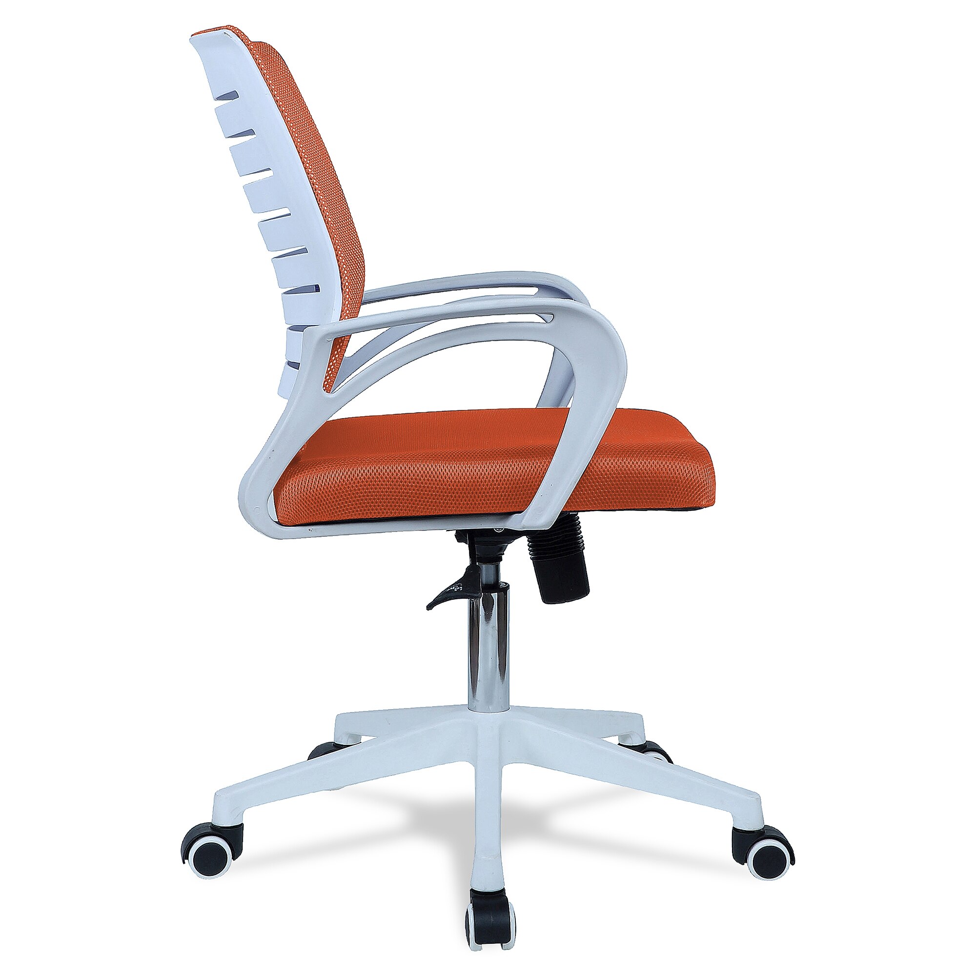 Mmarveal Mid Back Ergonomic Chair in Orange Colour