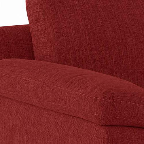Esquel Premium 3 Seater Fabric Sofa in Salsa Red Colour