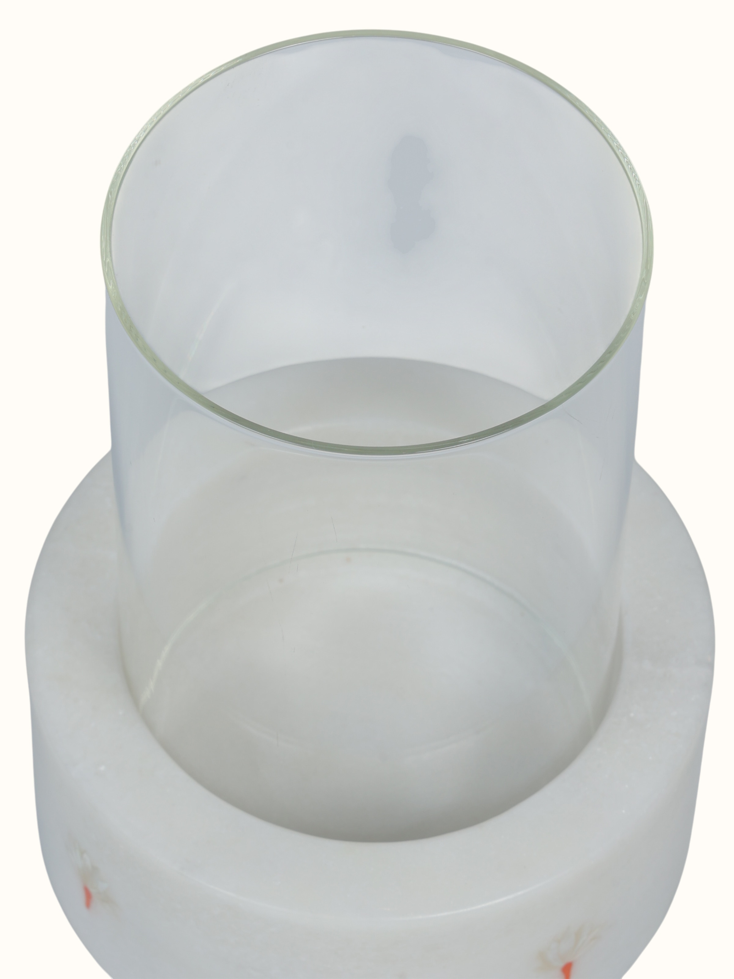 Marble Inlay Pacchikari Candle Holder