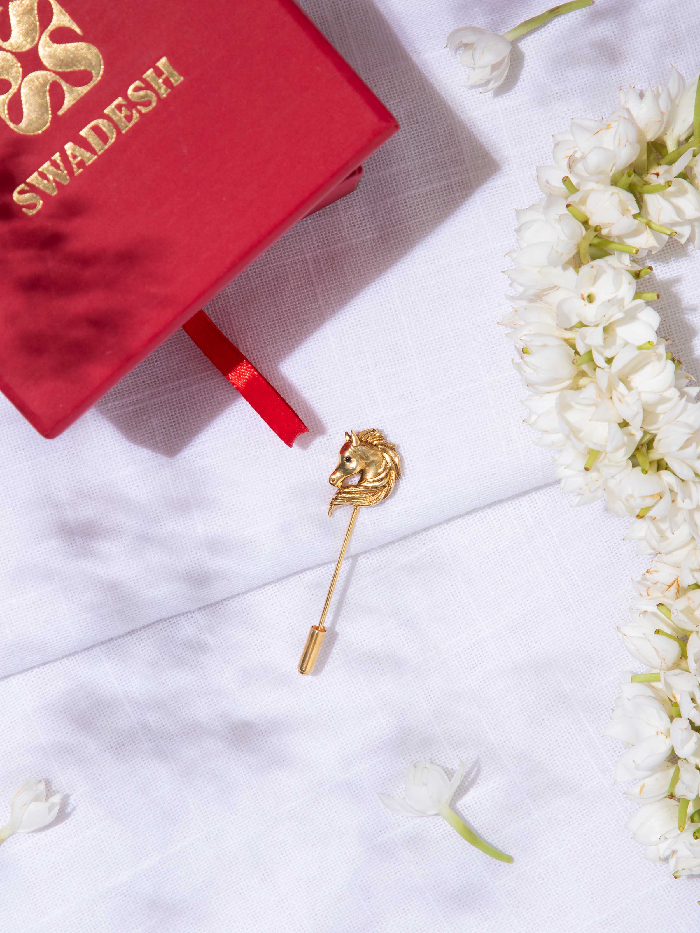 Lifestyle view of Silver Smithing Lapel Pin