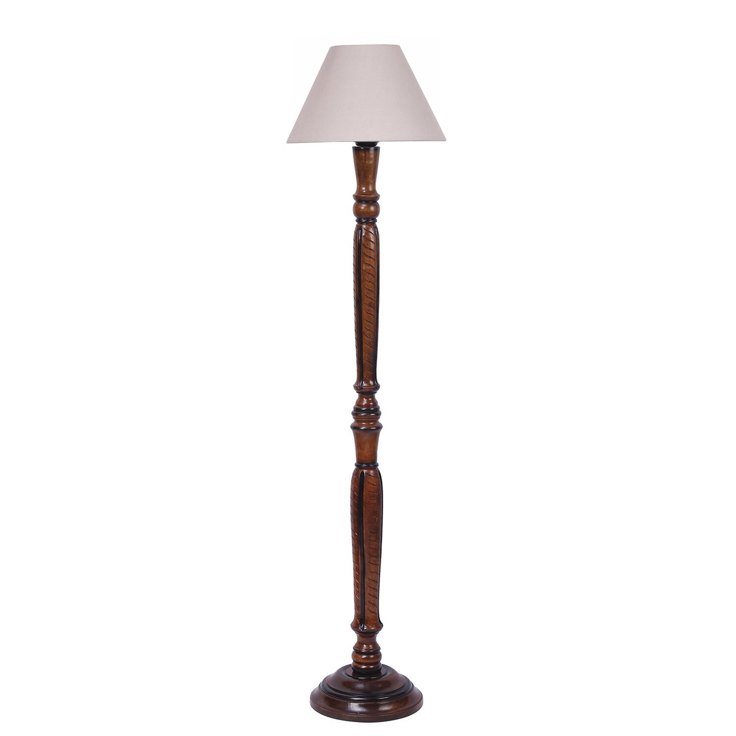 Devansh Wooden Floor Lamp
