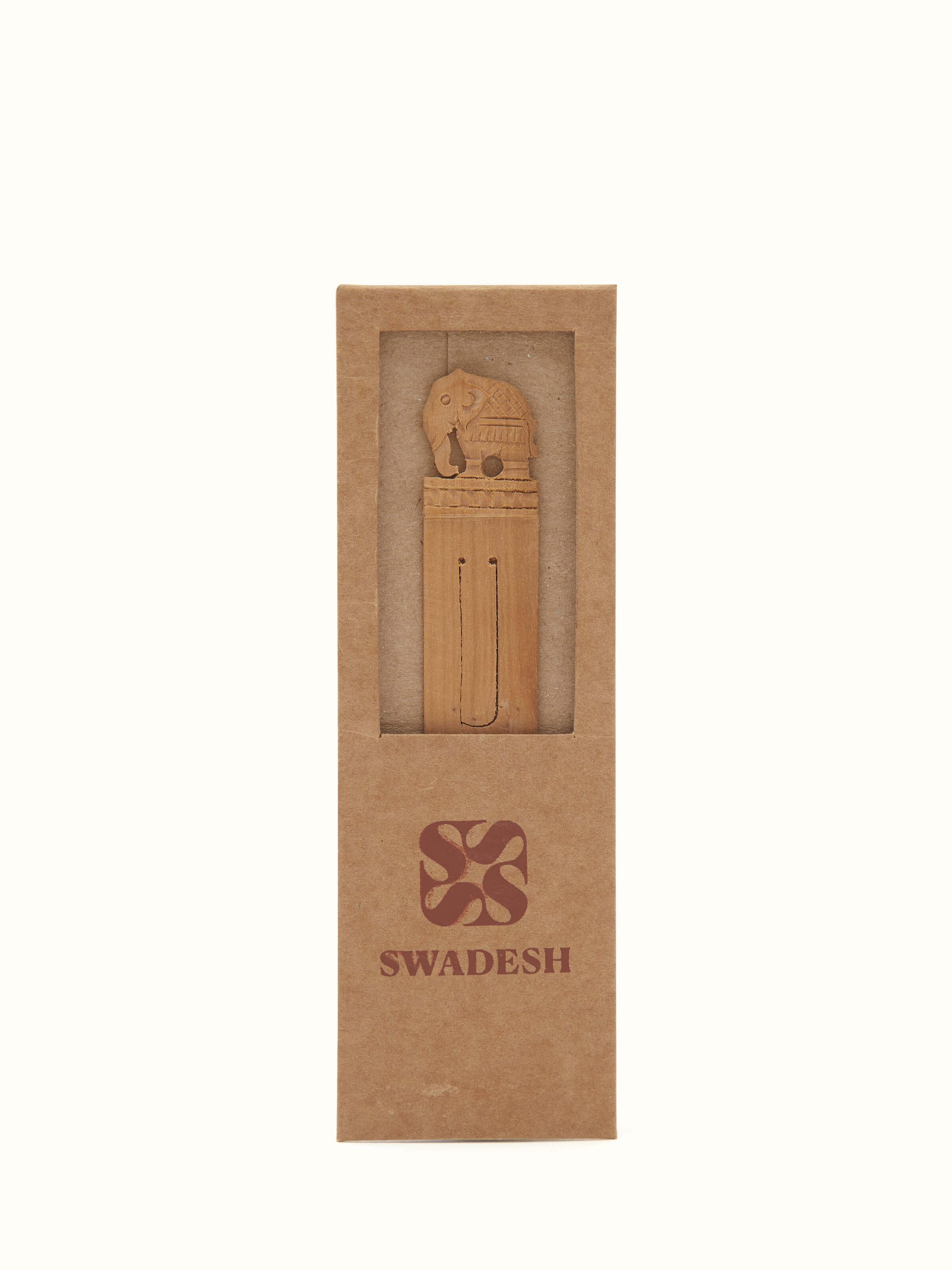 Carved Sandalwood Bookmark