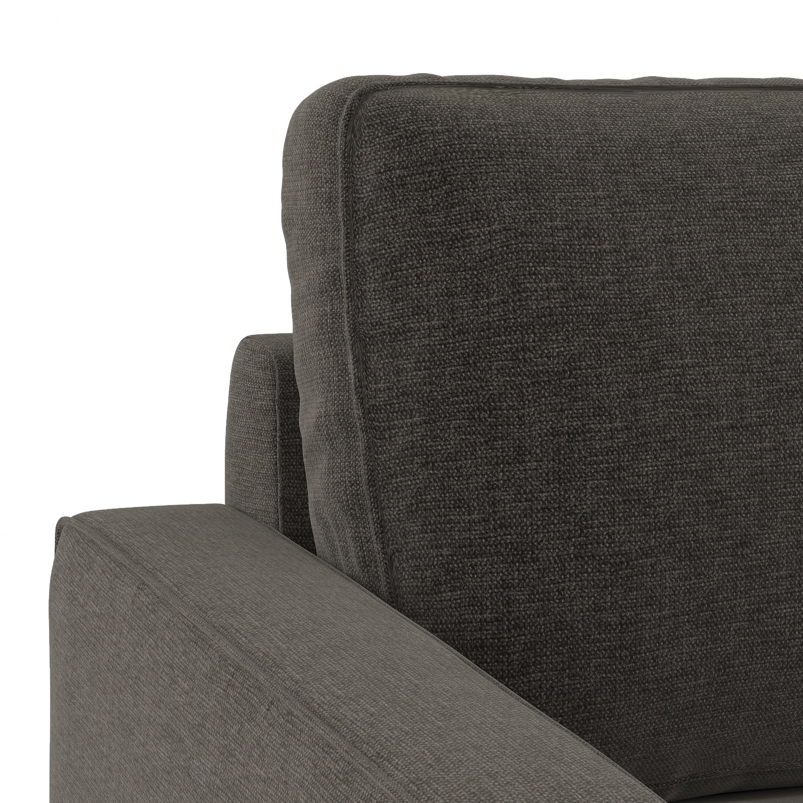 Apollo Compact Sofa (Colour : Smoke, Cushion : Soft, Back Type : High Back, Seating Capacity : Right Aligned 2 Seater + Right Aligned Chaise)