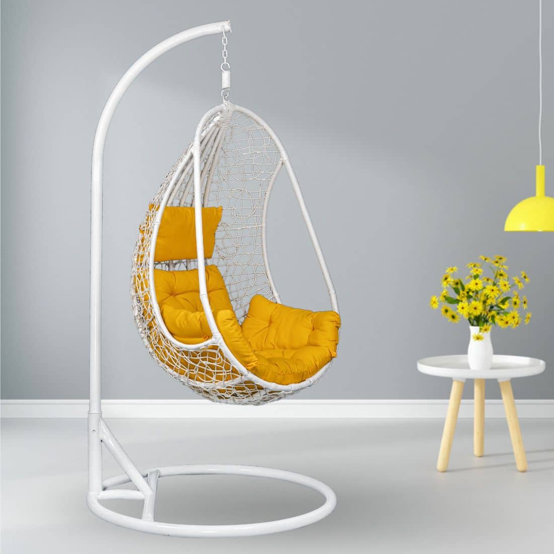 Premium Nike Single Seater Spyder Swing Chair Yellow - AHREE