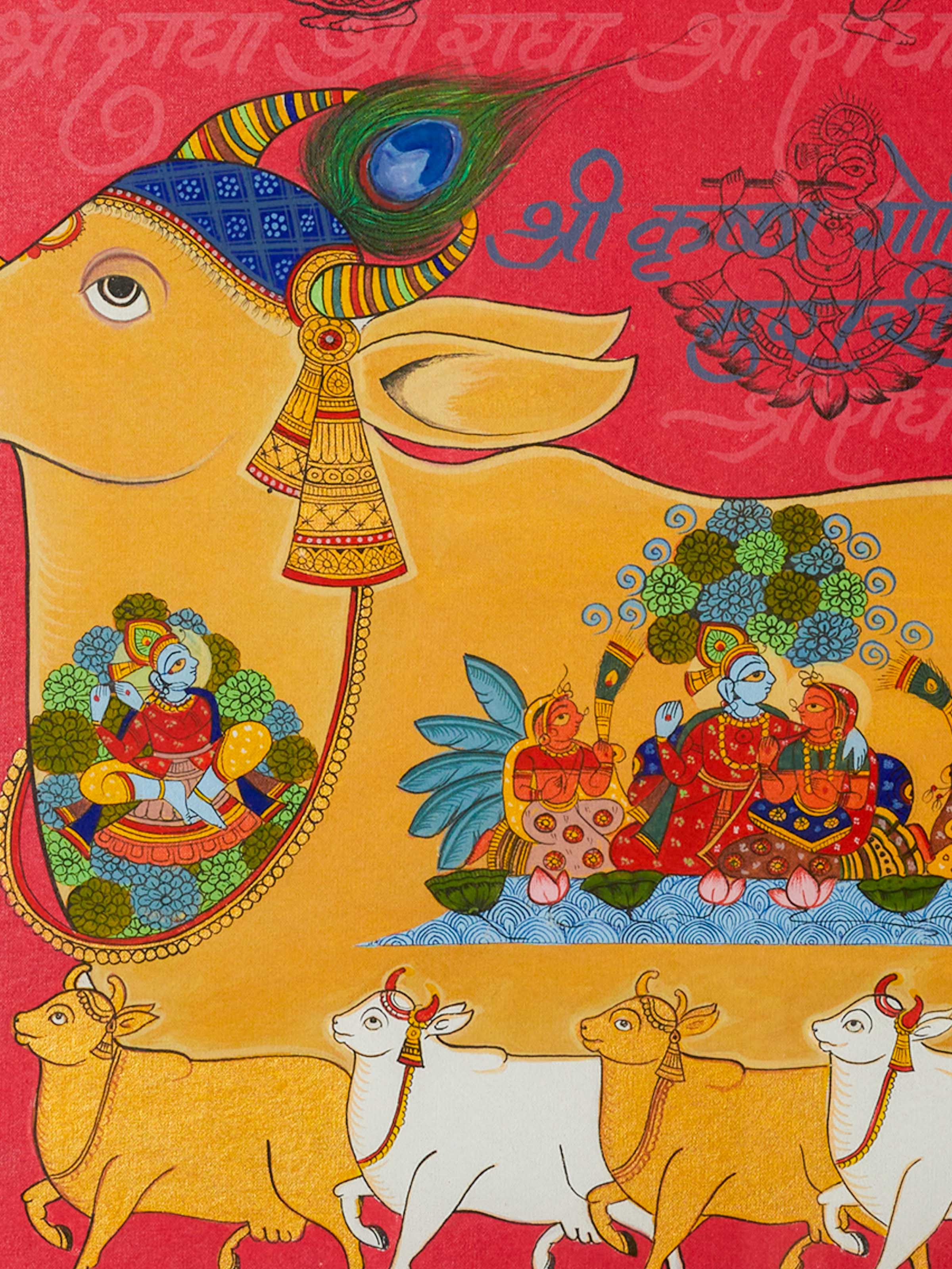 Kamdhenu Vow Phad Painting