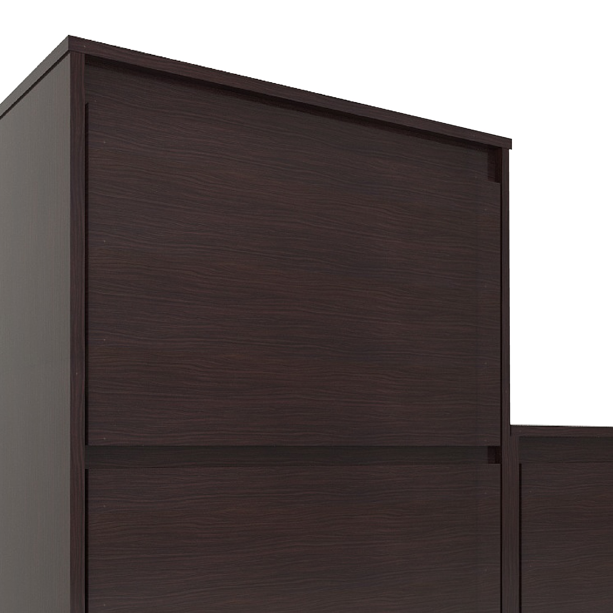 Kamiya Engineered Wood Shoe Rack In Columbian Walnut Finish