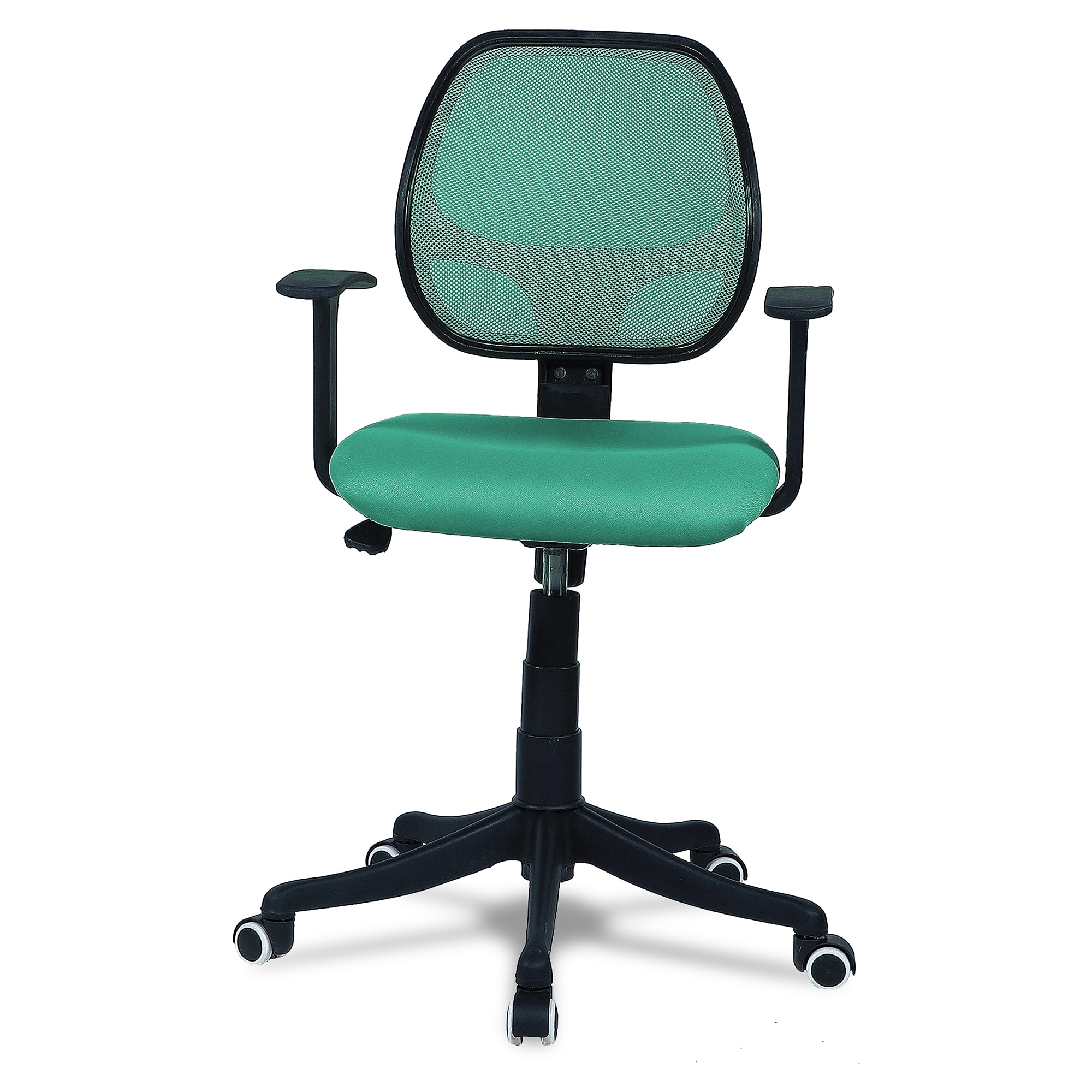 Jaazza Low Back Ergonomic Chair in Dark Green Colour