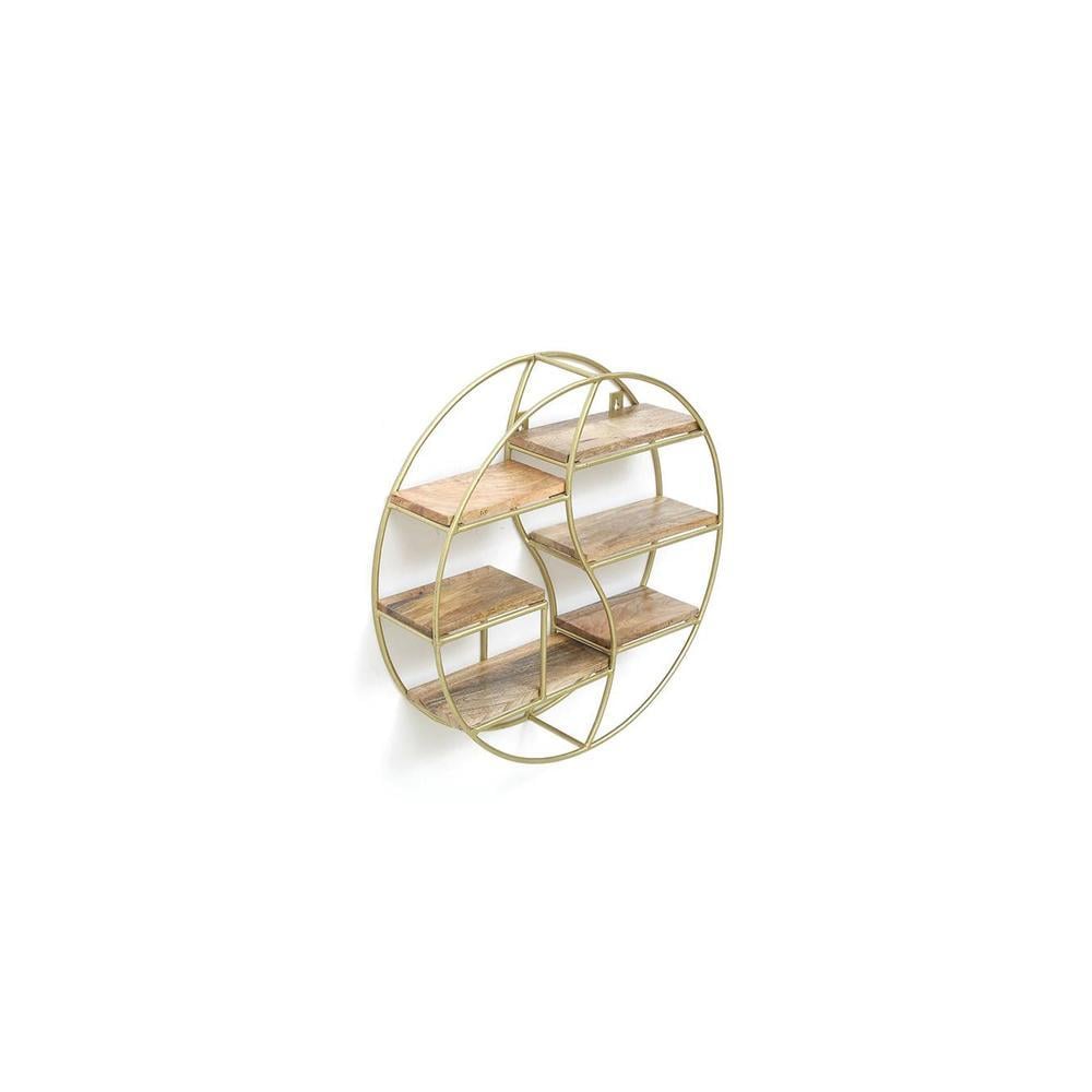 WOODENMOOD Round Wall Rack