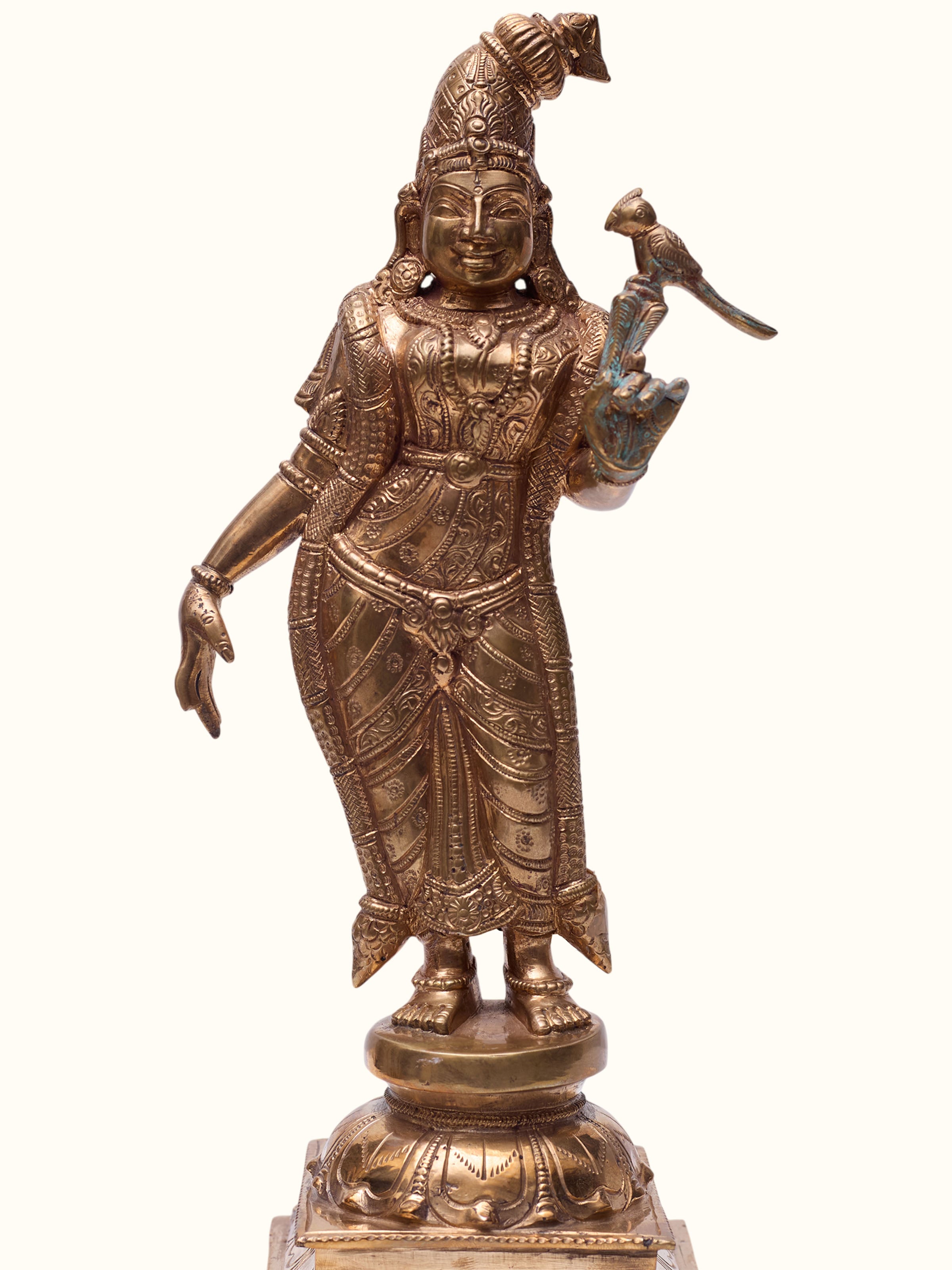 Bronze Cast Andal Idol