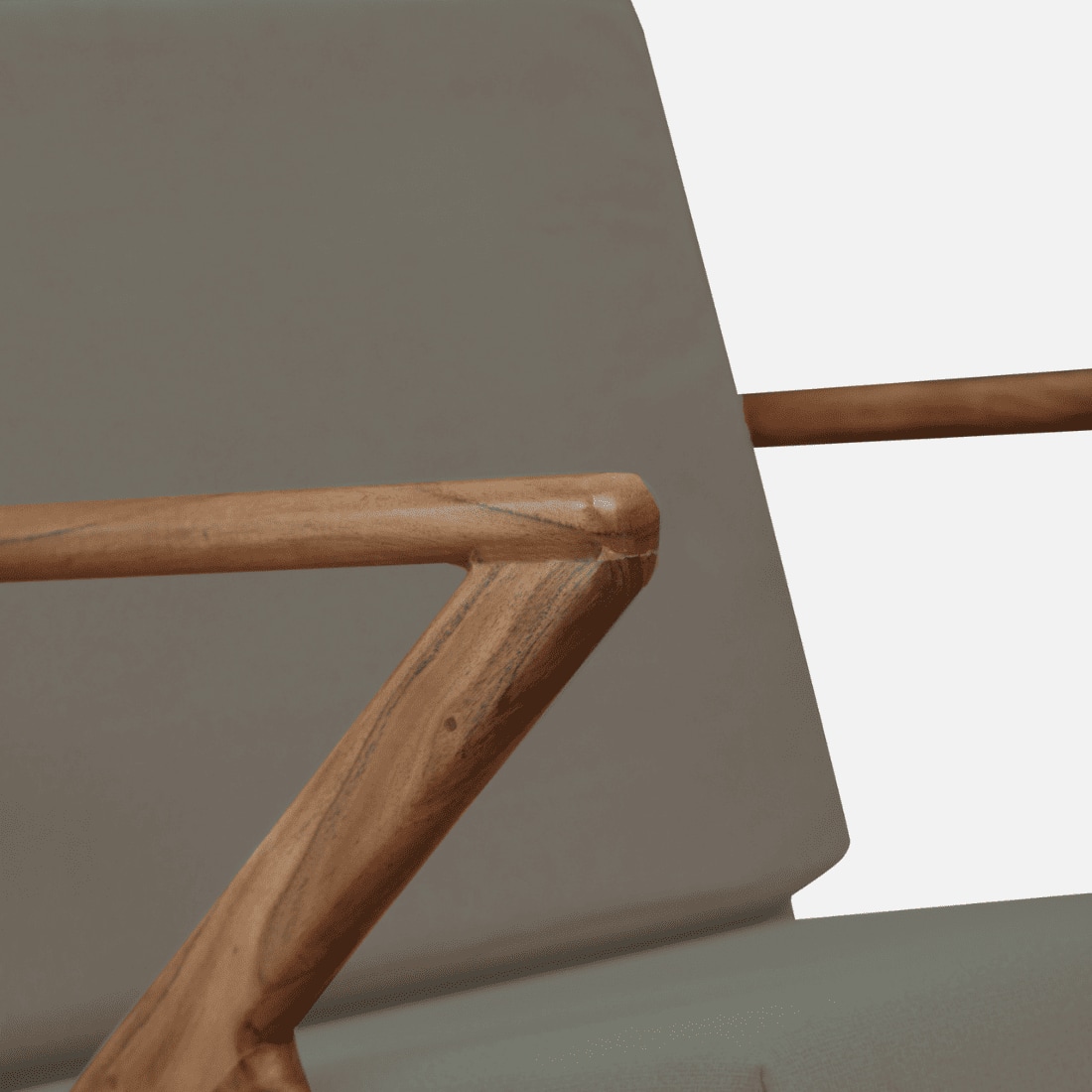 Zesta Grey Fabric Accent Chair