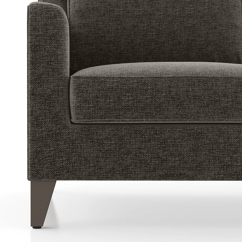 Abbey Sectional Sofa (Colour : Smoke Grey, Cushion : Soft, Seater : Right Aligned 2 Seater + Right Aligned Chaise)